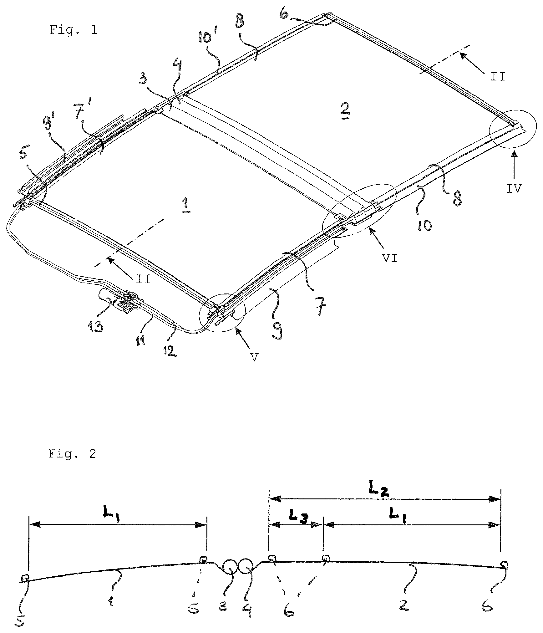 Patent US12090827 — Sunshade assembly — Figure 1