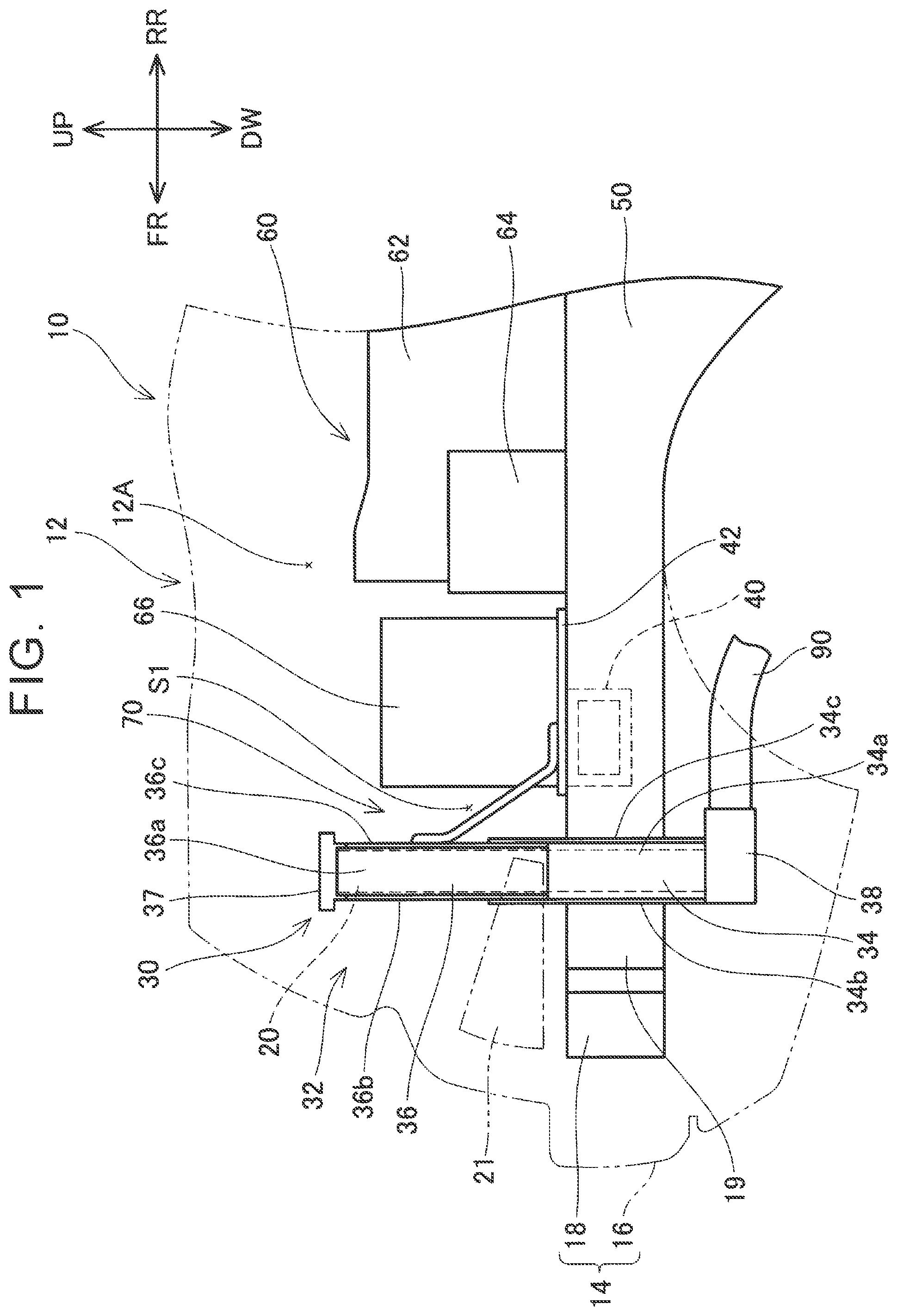 Patent US12090834 Figure 1 – Vehicle