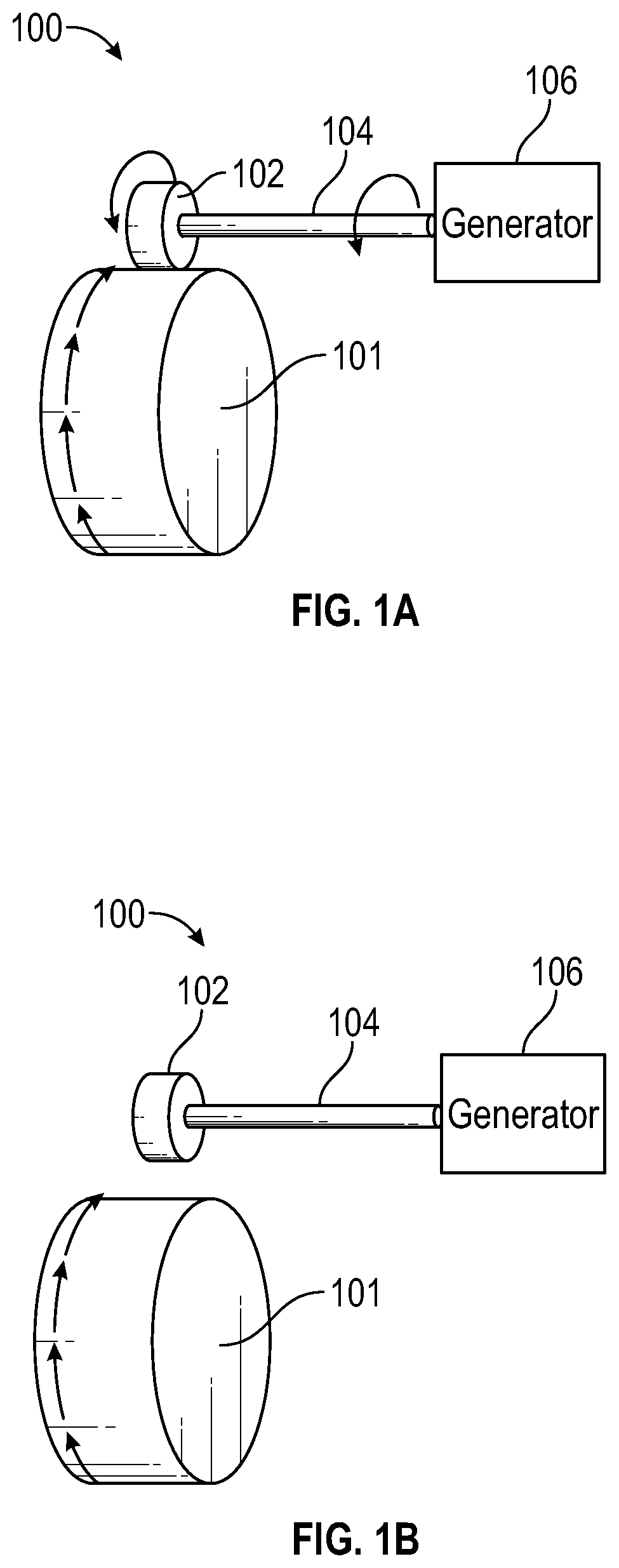Patent US12090844 — Flexible arm generator — Figure 1