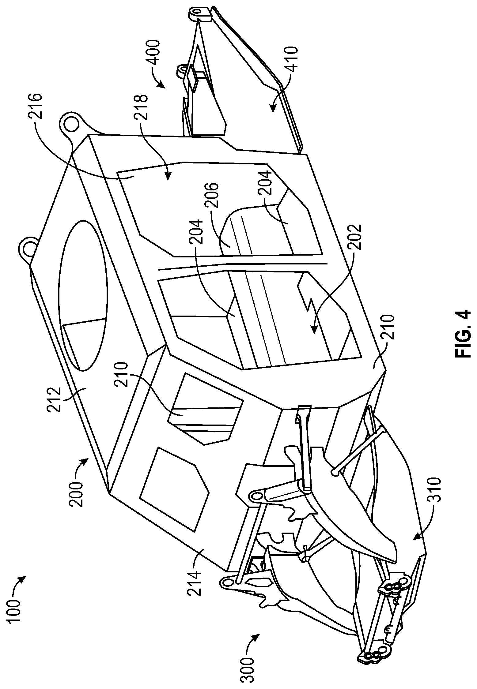 Patent US12090856 Figure 4 – Electrified military vehicle