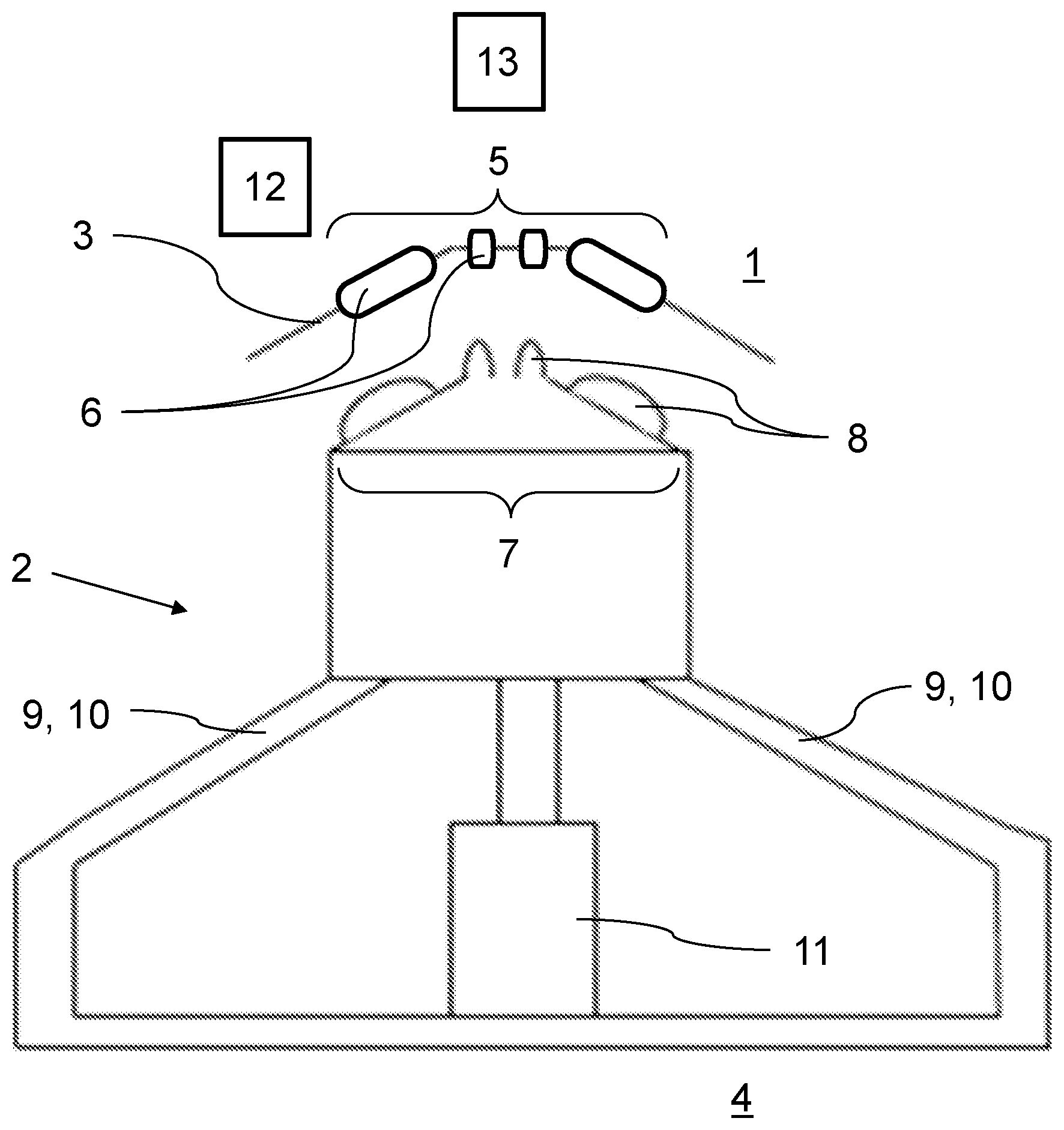 Patent US12090870 — Charging arrangement and method for charging an electrical vehicle — Figure 1