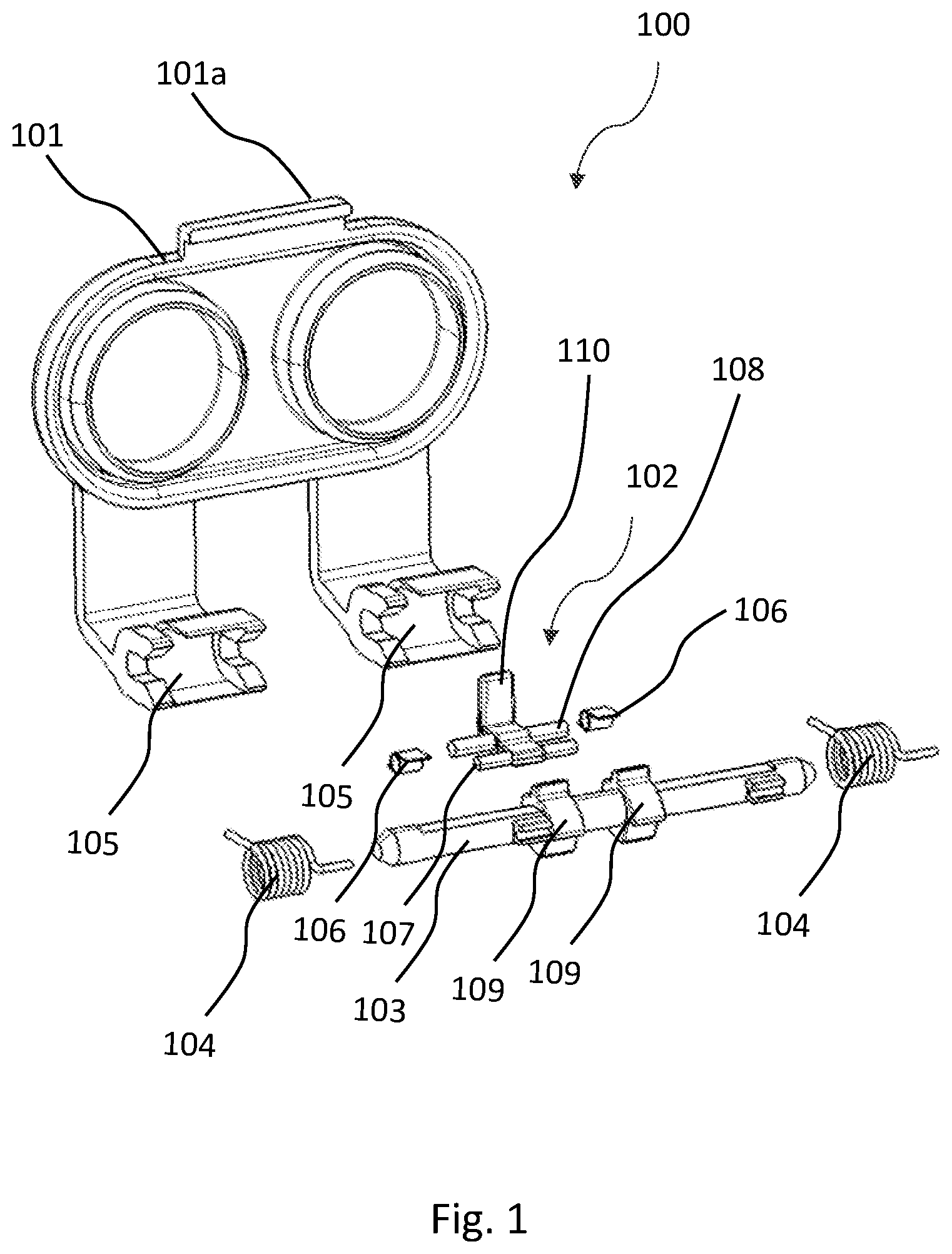 Patent US12090871 Figure 1 – Device for opening and closing a charging socket