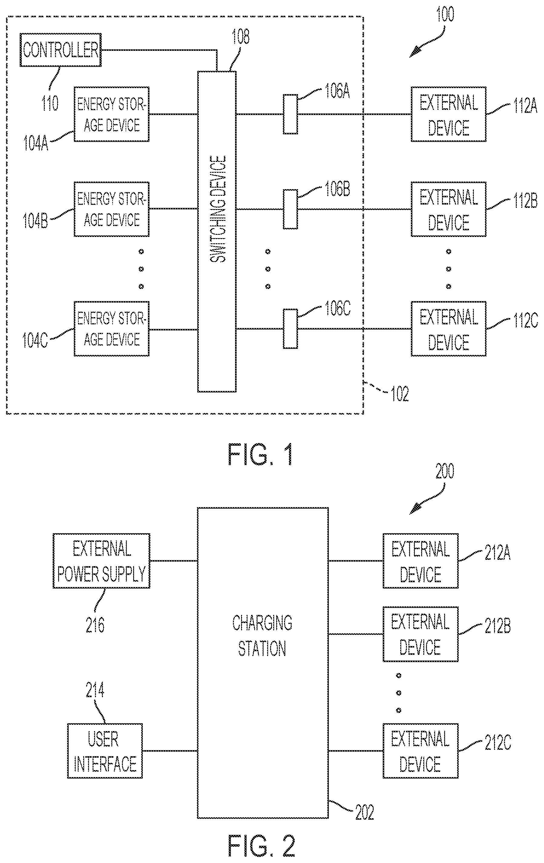 Patent US12090872 — Systems, methods, and apparatus for managing storage or delivery of electrical energy — Figure 1