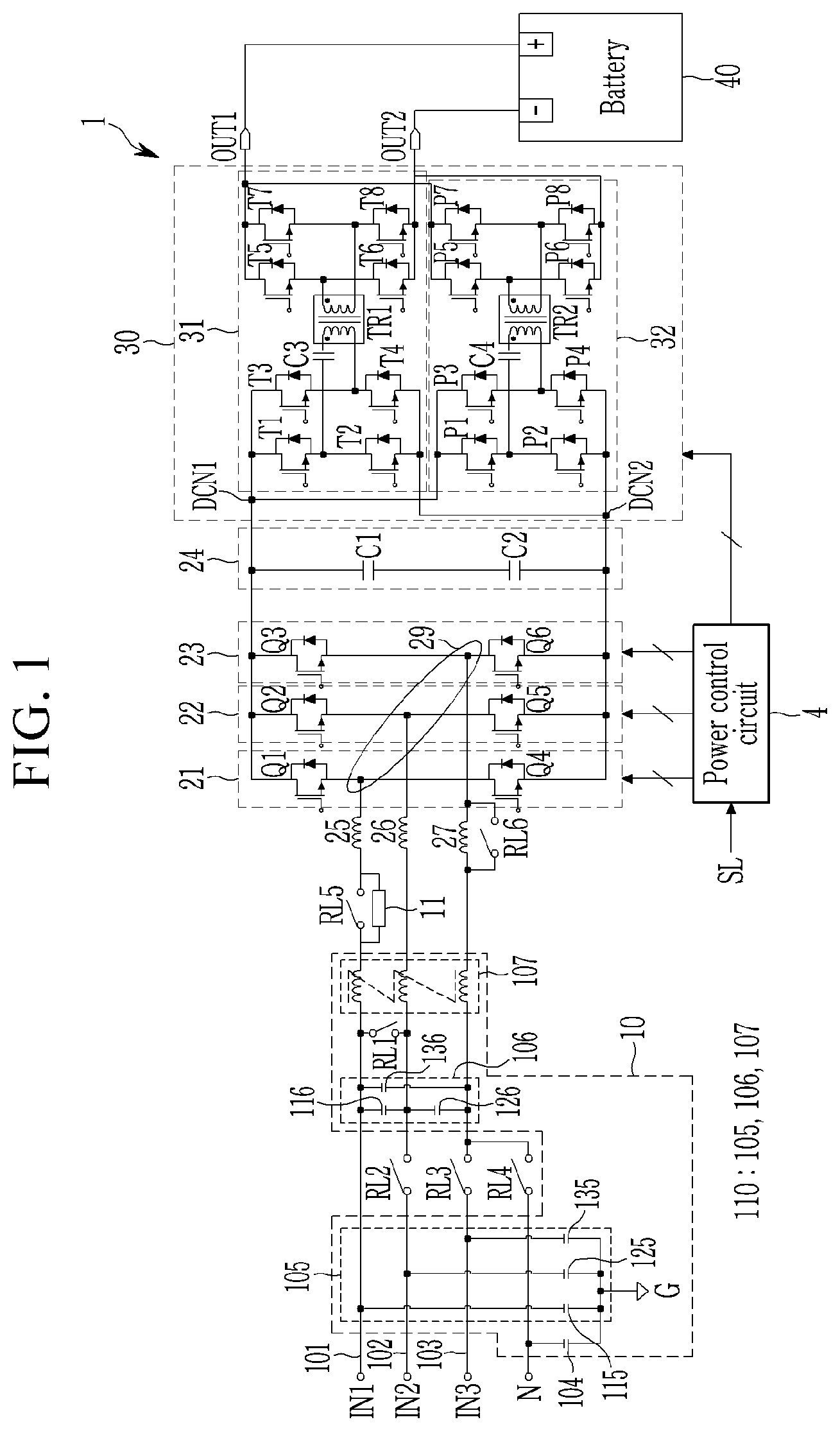 Patent US12090874 — Charging device — Figure 1