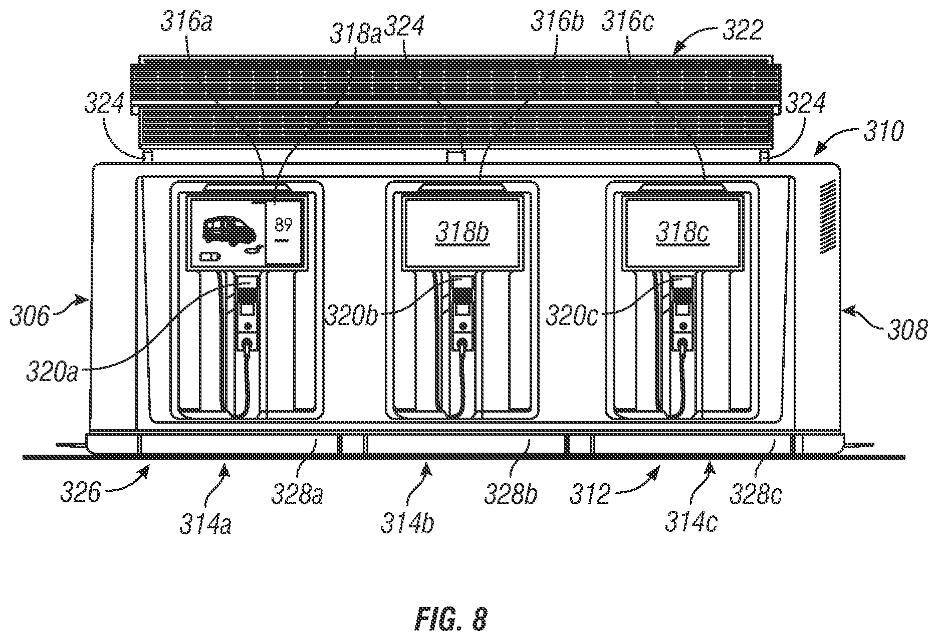 Patent US12090876 Figure 6 – Mobile EV charging station