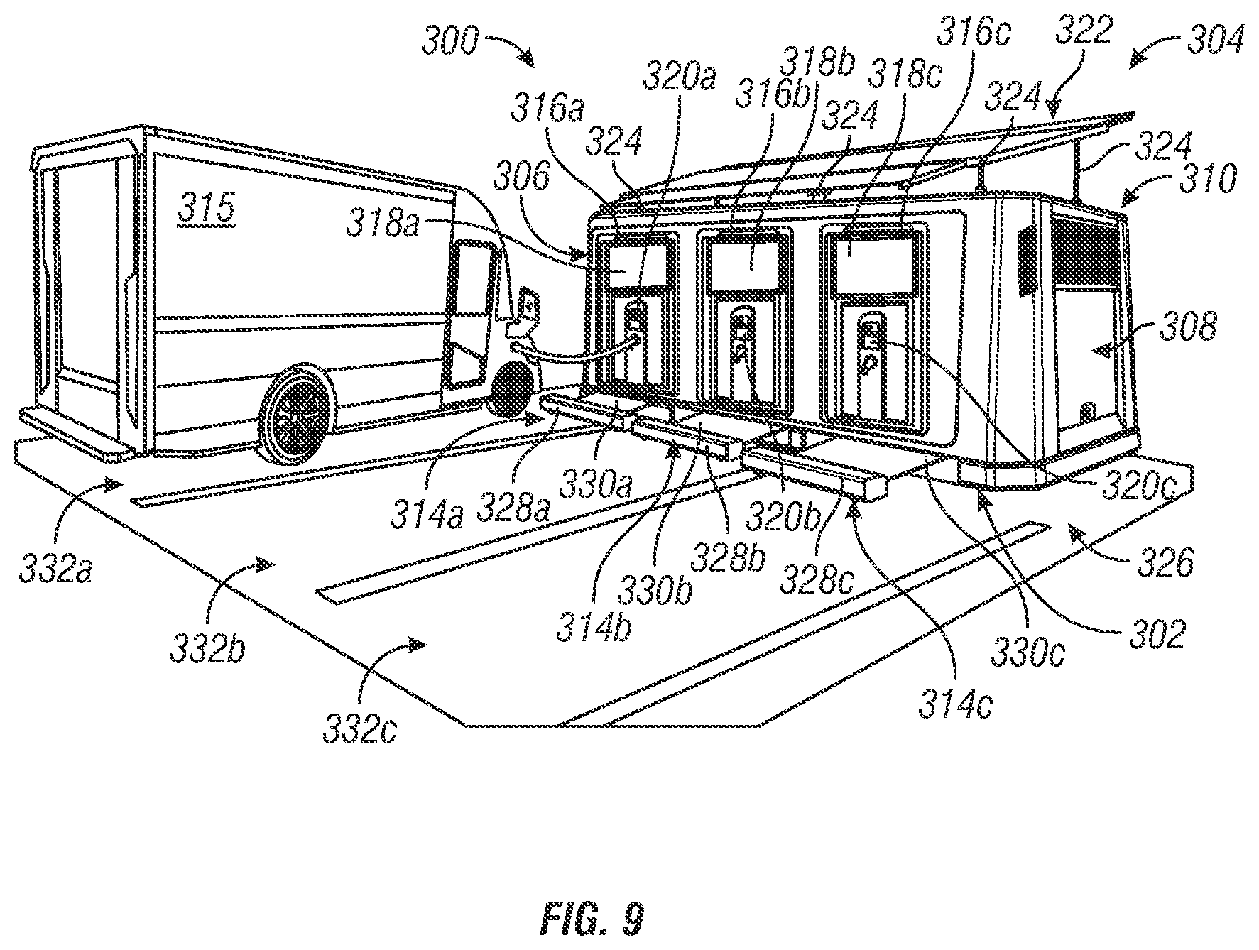 Patent US12090876 Figure 7 – Mobile EV charging station