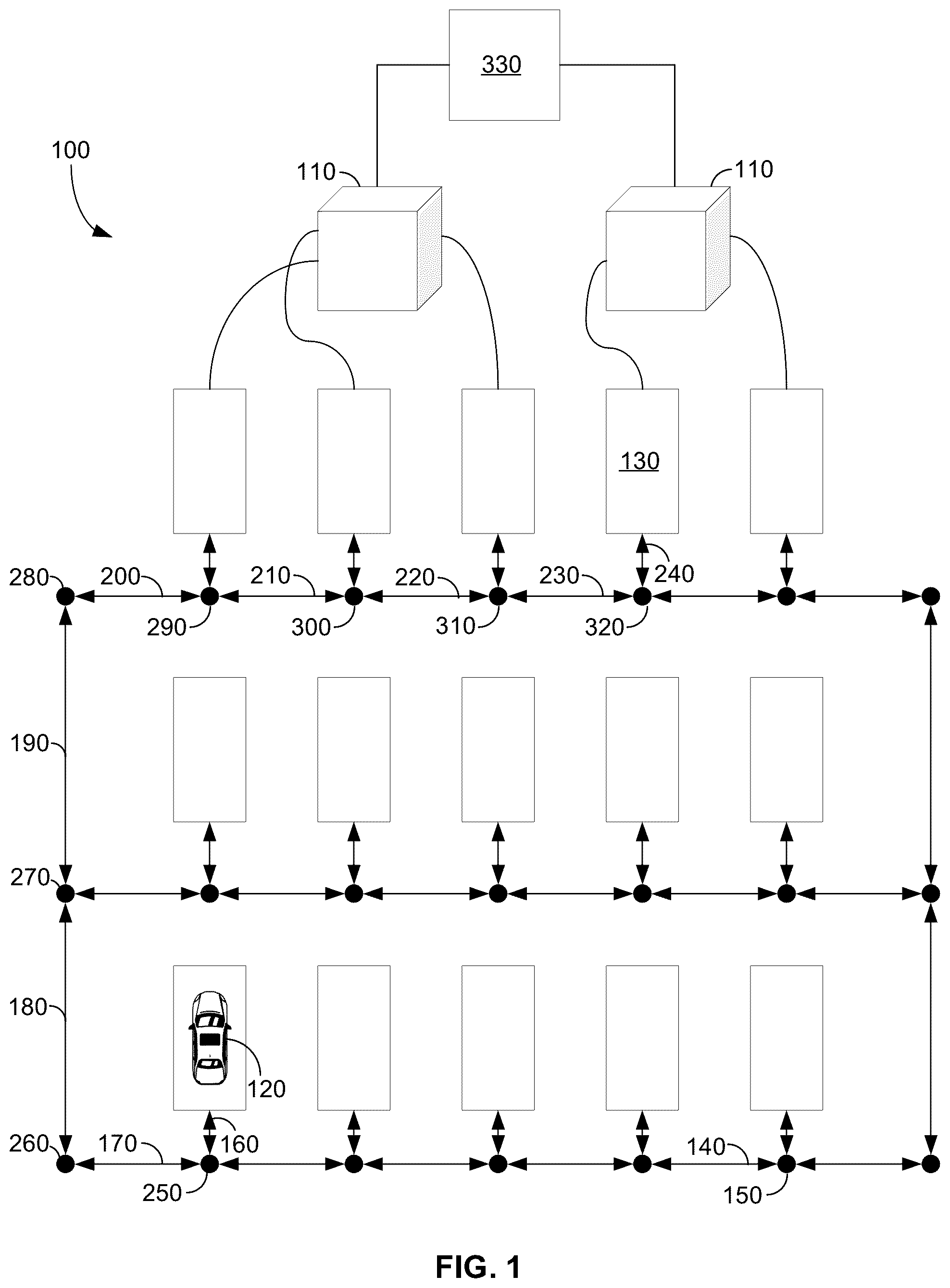 Patent US12090879 — System and method for vehicle fleet charging optimization — Figure 1