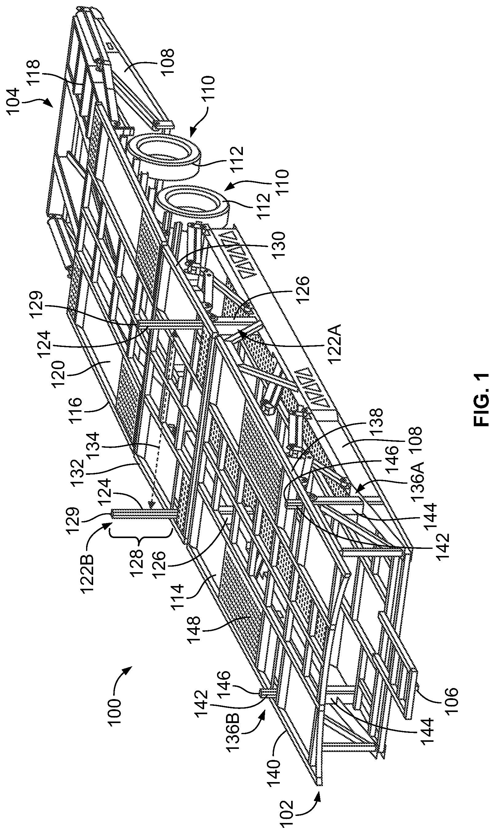 Patent US12090909 — Multi-vehicle transport trailer — Figure 1