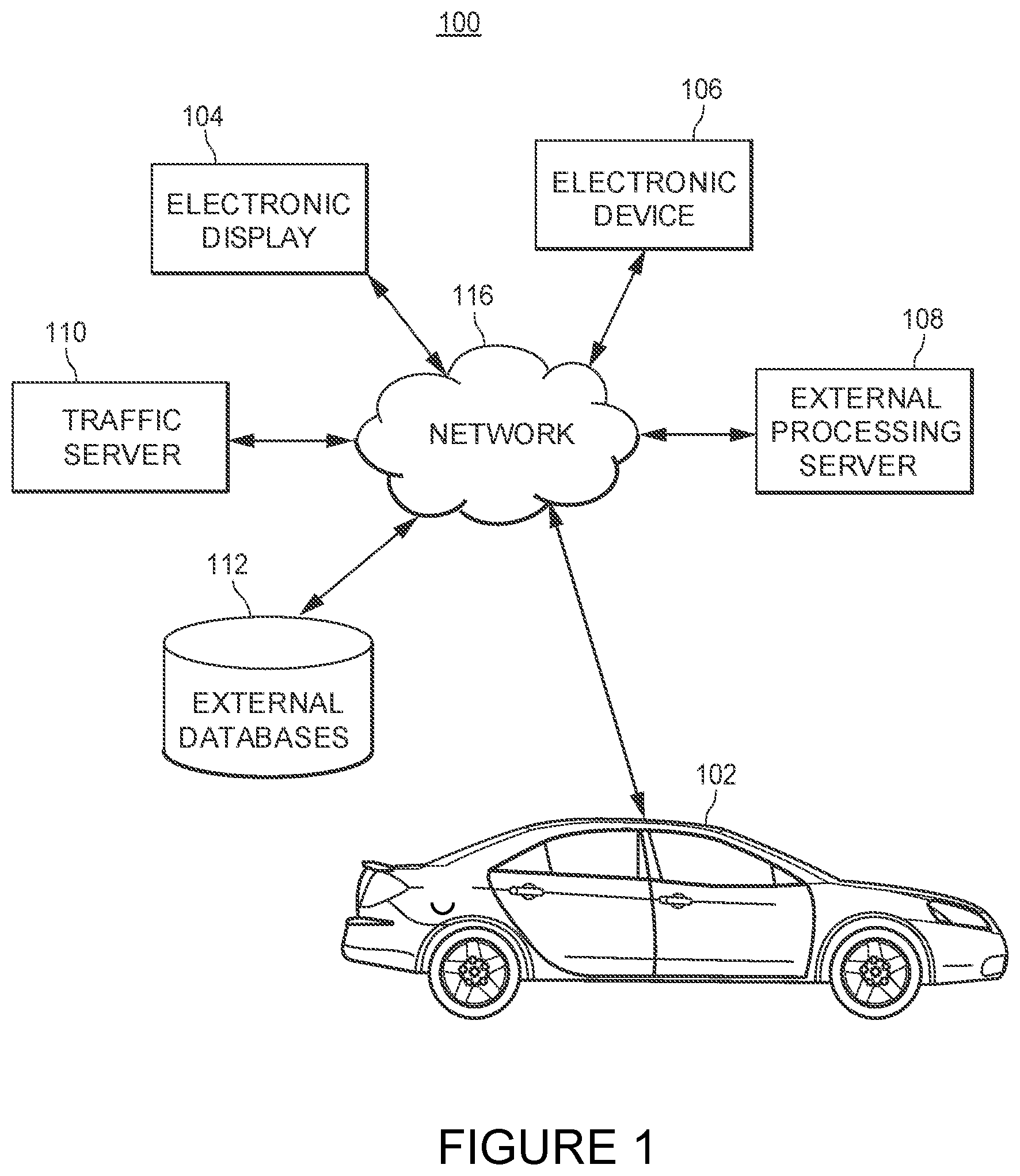 Patent US12090918 — Systems and methods for displaying contextually-sensitive braking information — Figure 1