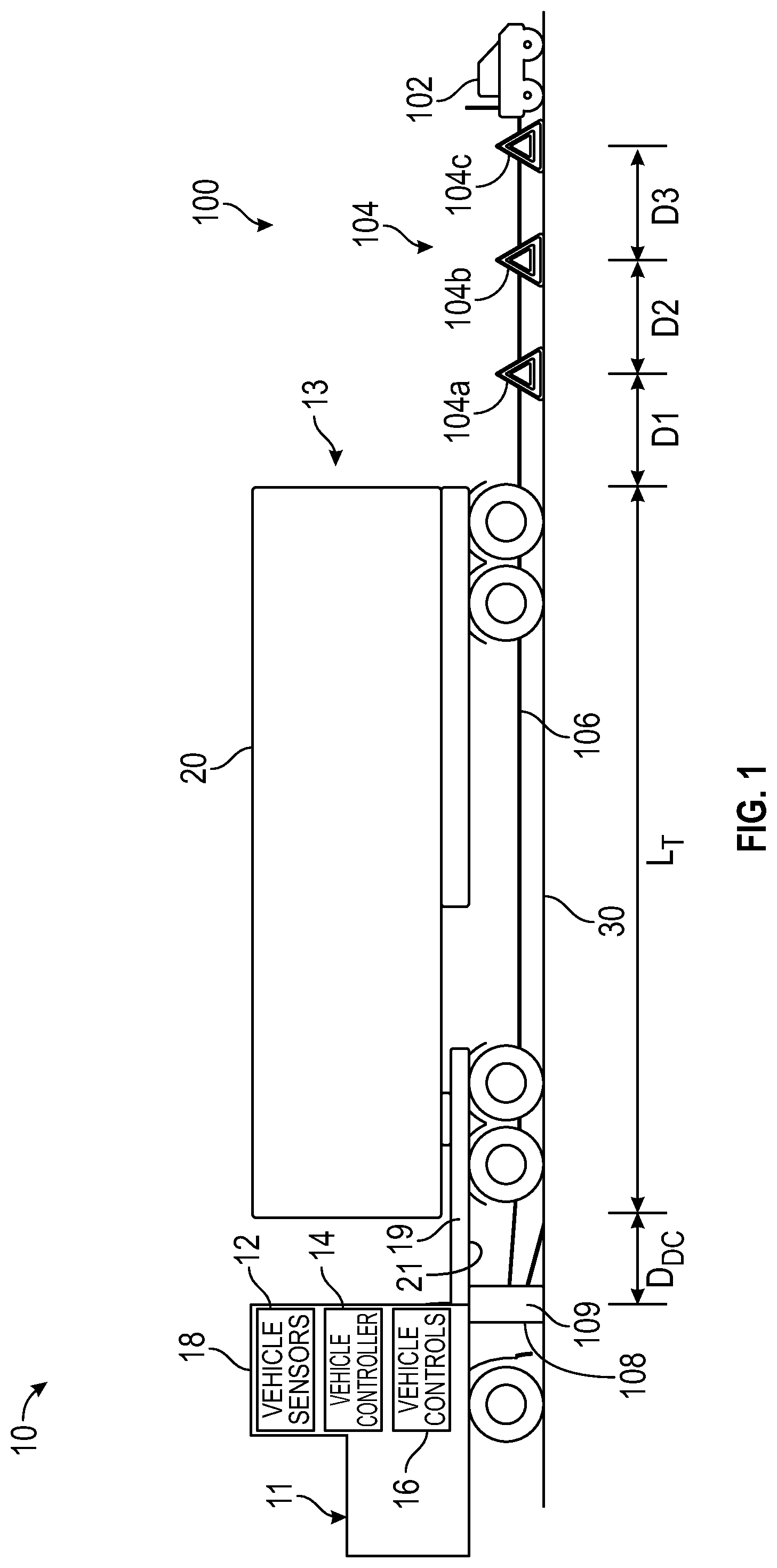 Patent US12090920 — Systems and methods for deploying warning devices — Figure 1
