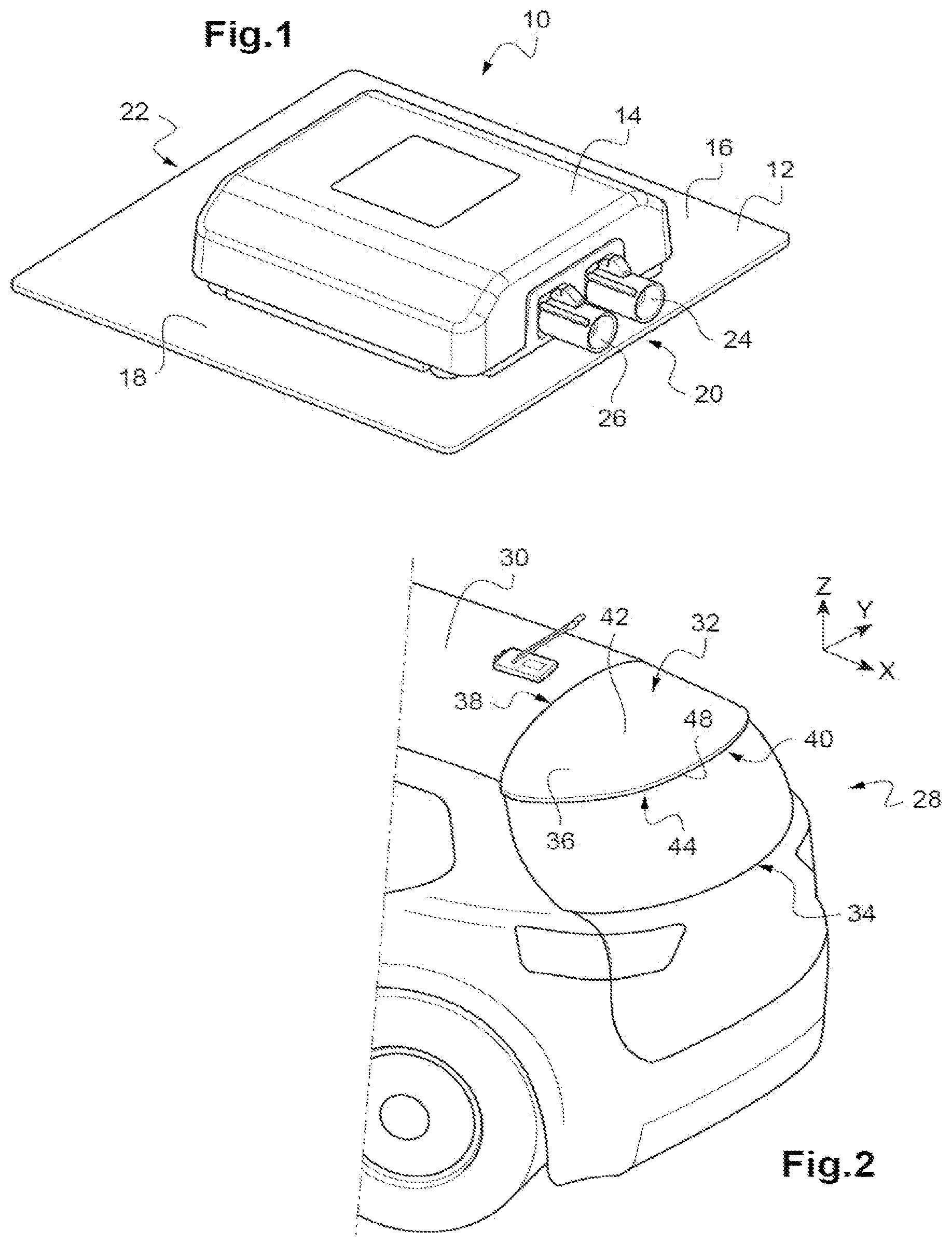 Patent US12090929 — Instrumented motor vehicle rear spoiler — Figure 1