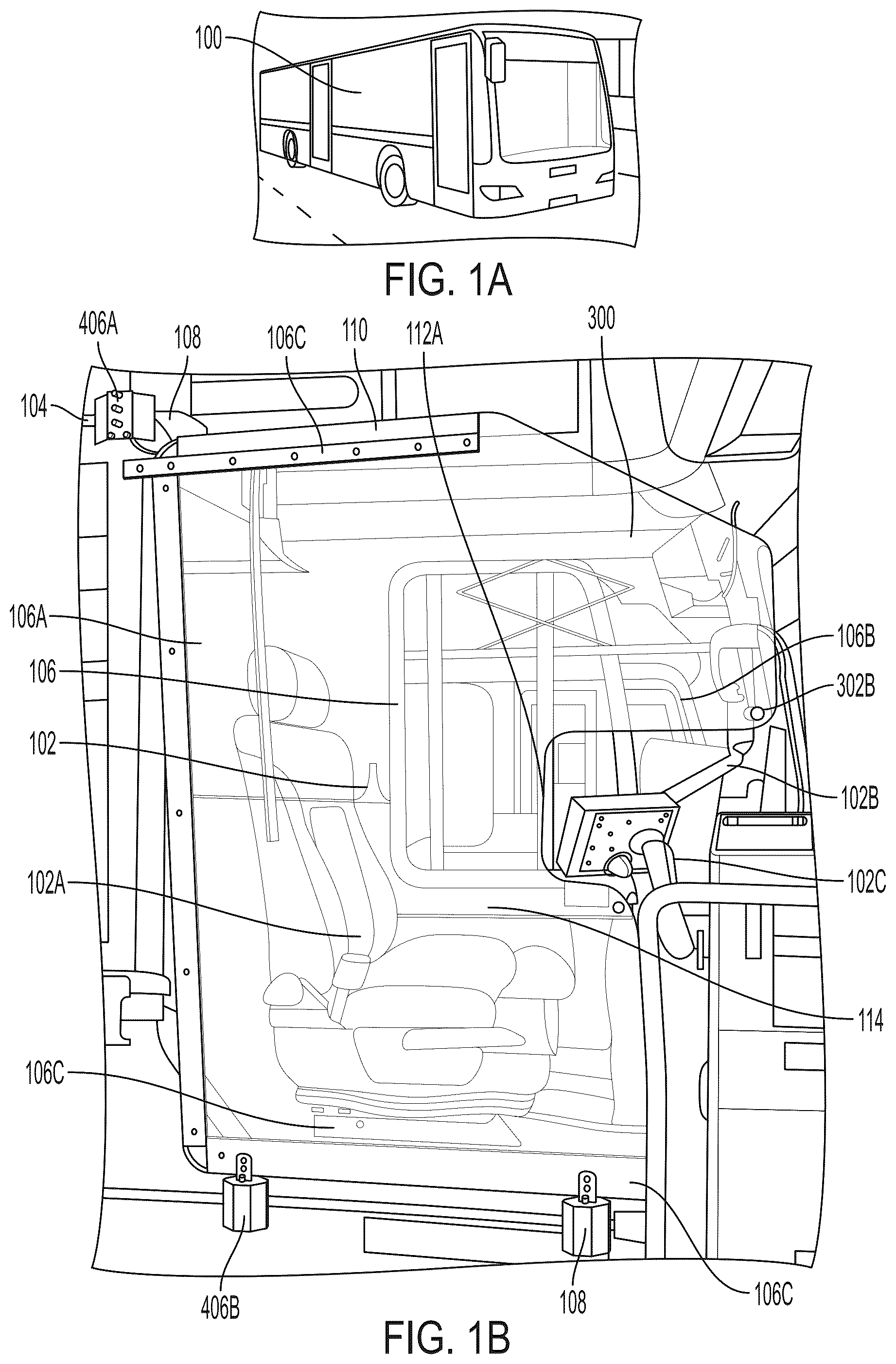 Patent US12090930 — Safety system for public transit — Figure 1
