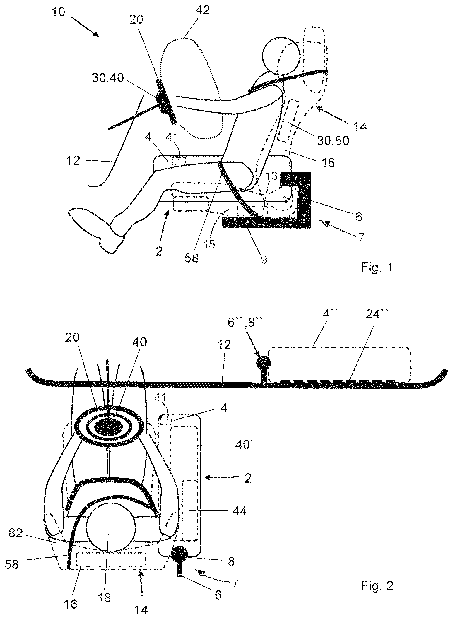 Patent US12090943 — Module base element for a vehicle occupant protection system and vehicle occupant protection system — Figure 1