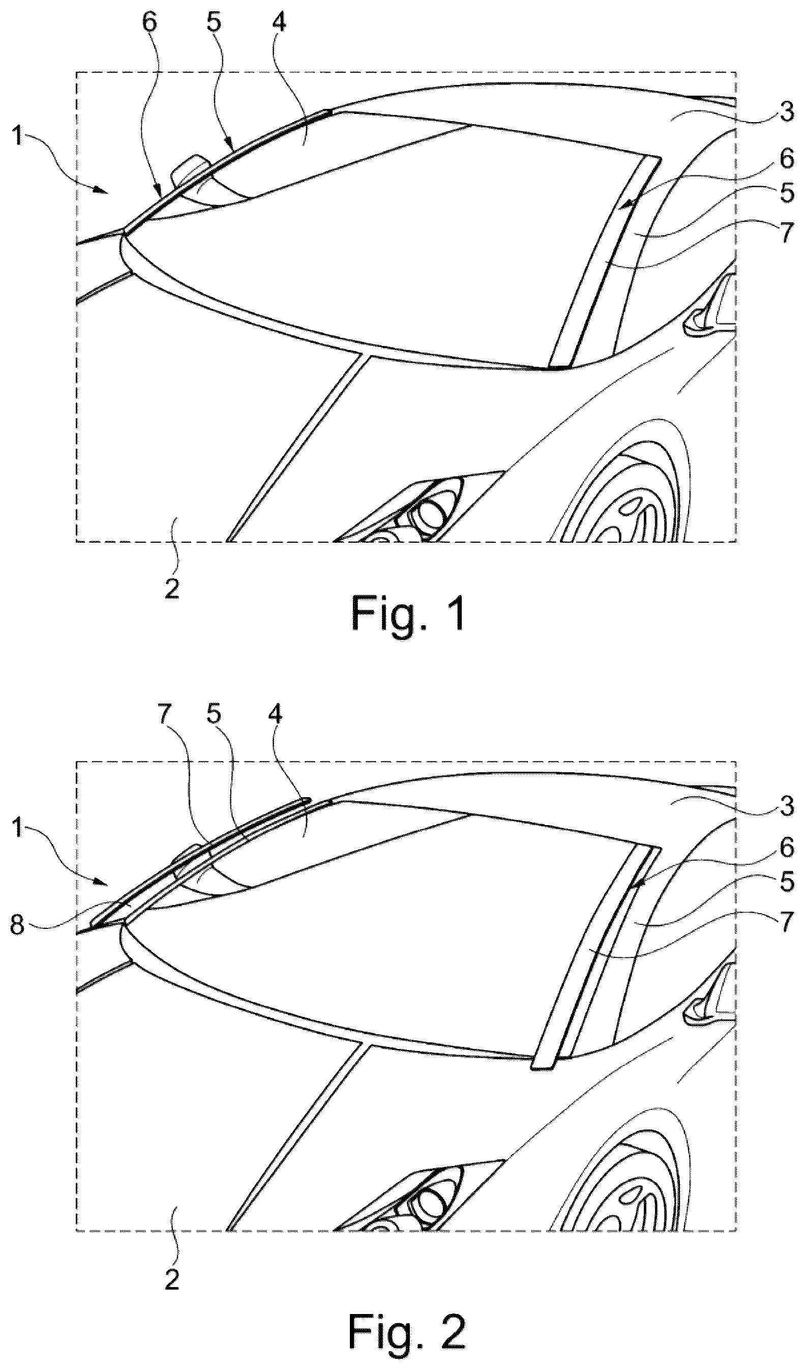 Patent US12090950 — Pedestrian protection device — Figure 1