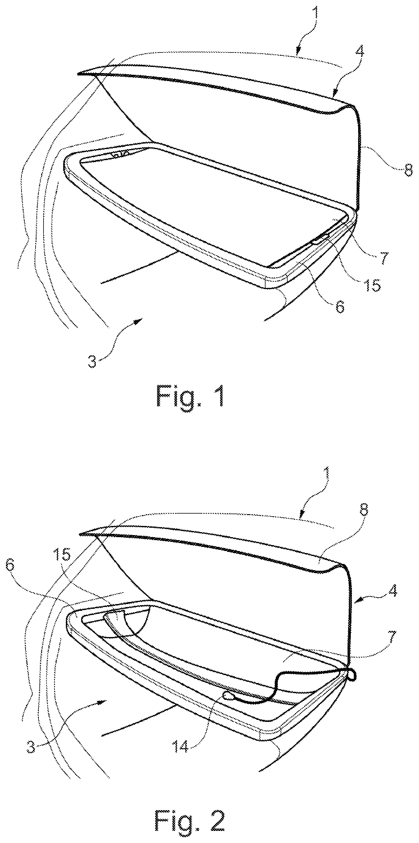 Patent US12090961 — Motor vehicle having a boot lid — Figure 1