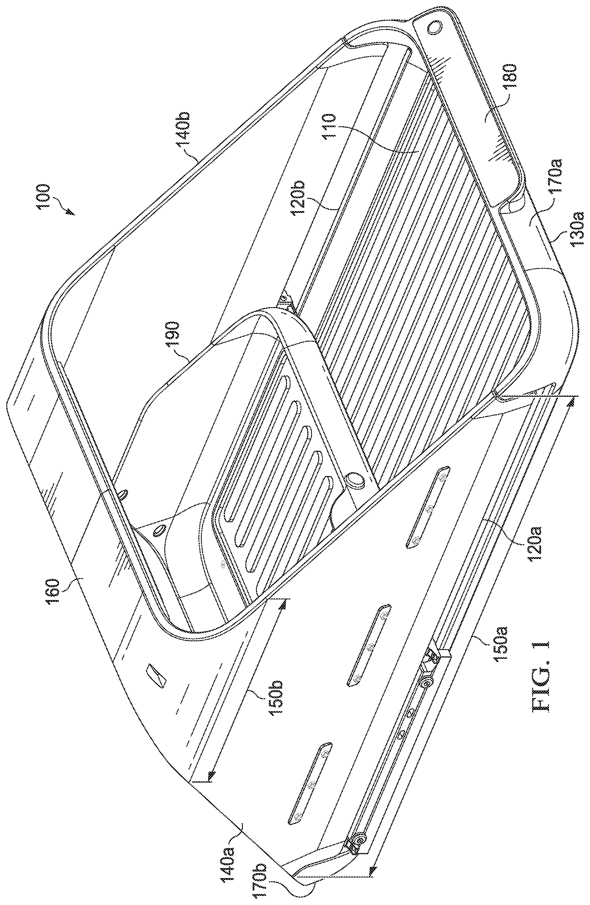 Patent US12090962 Figure 1 – Open interior delivery container