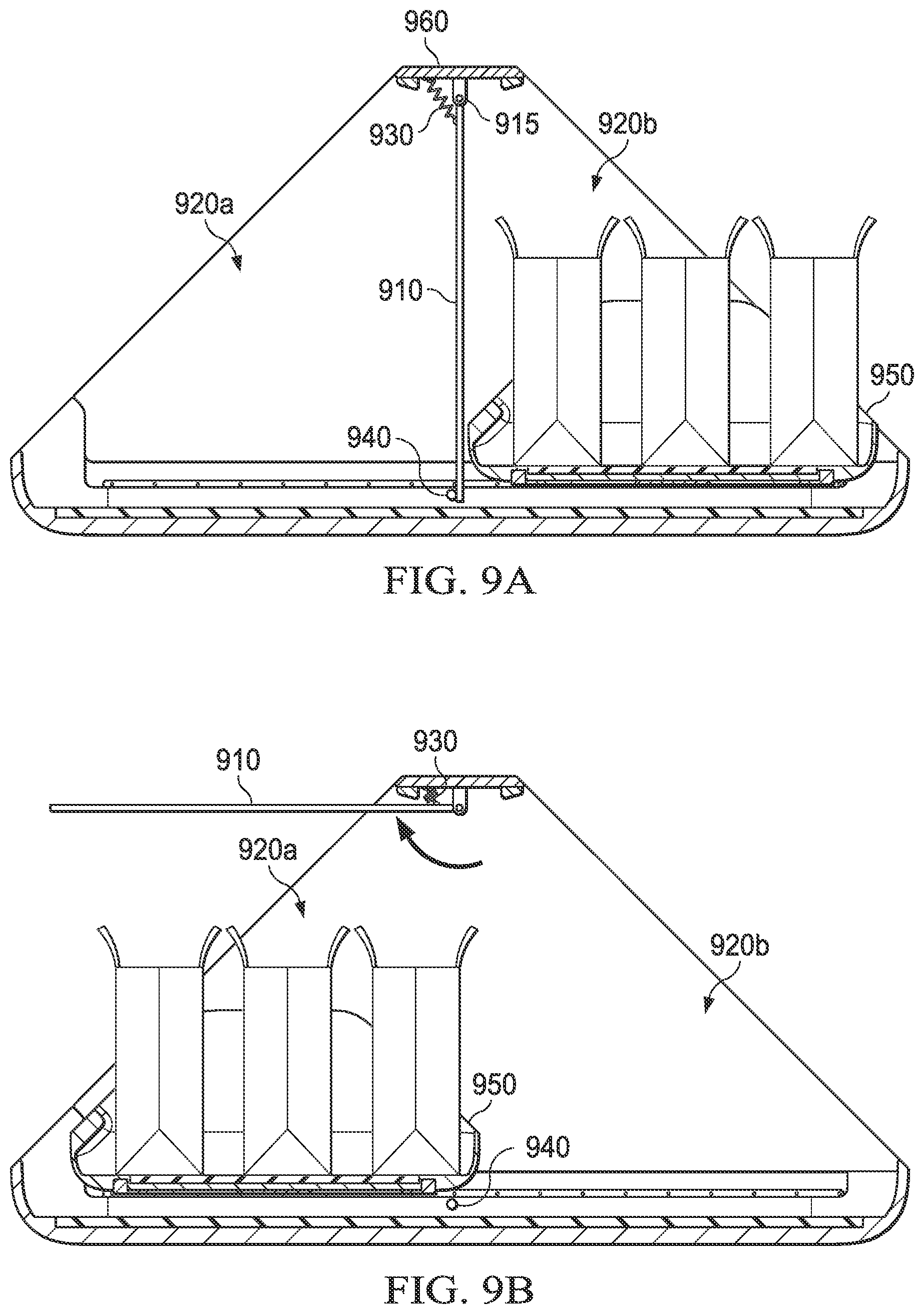 Patent US12090962 Figure 9 – Open interior delivery container