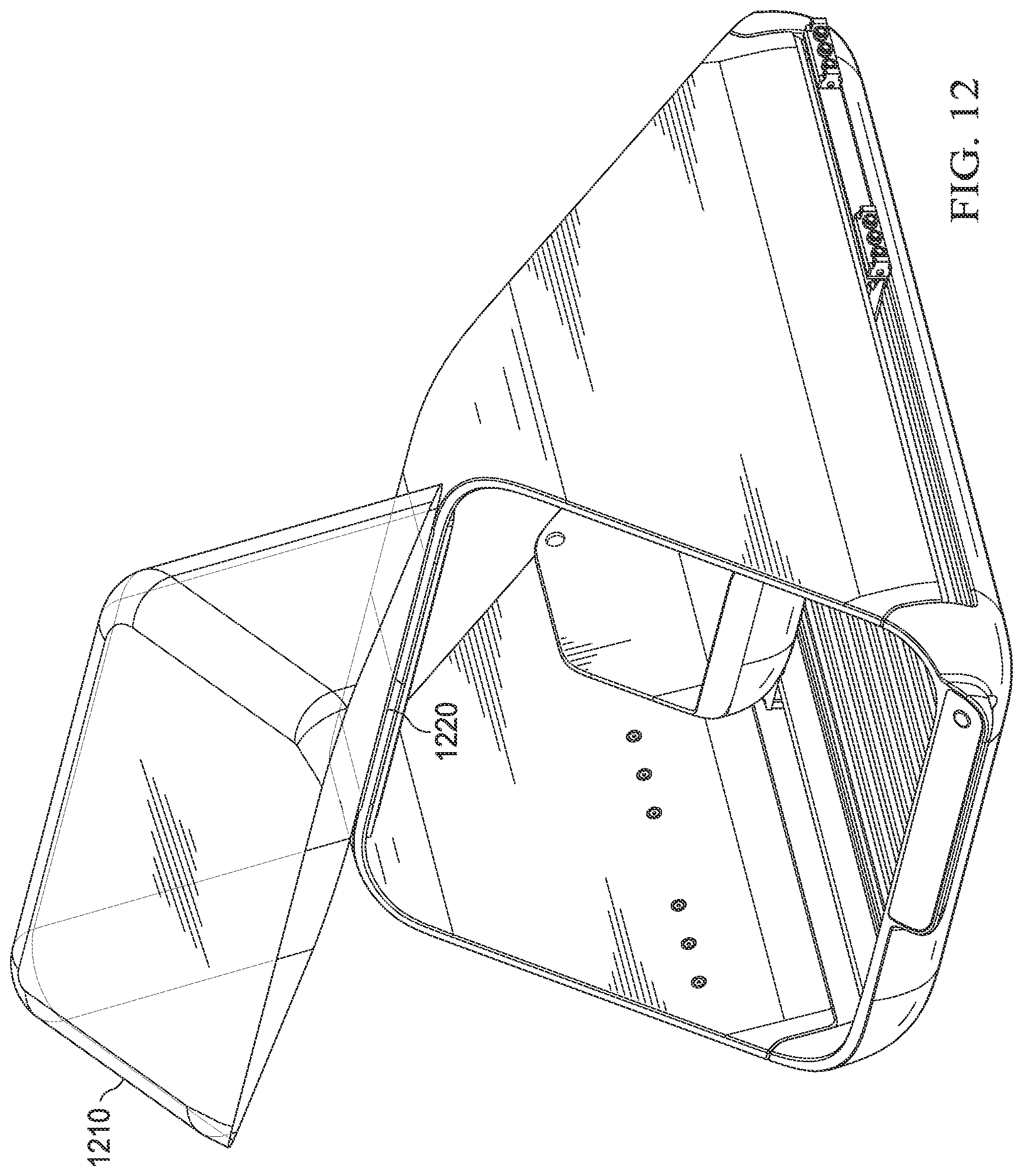Patent US12090962 Figure 12 – Open interior delivery container