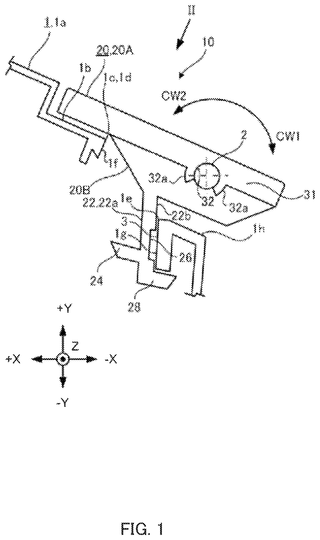 Patent US12090963 — Vehicle hook apparatus — Figure 1