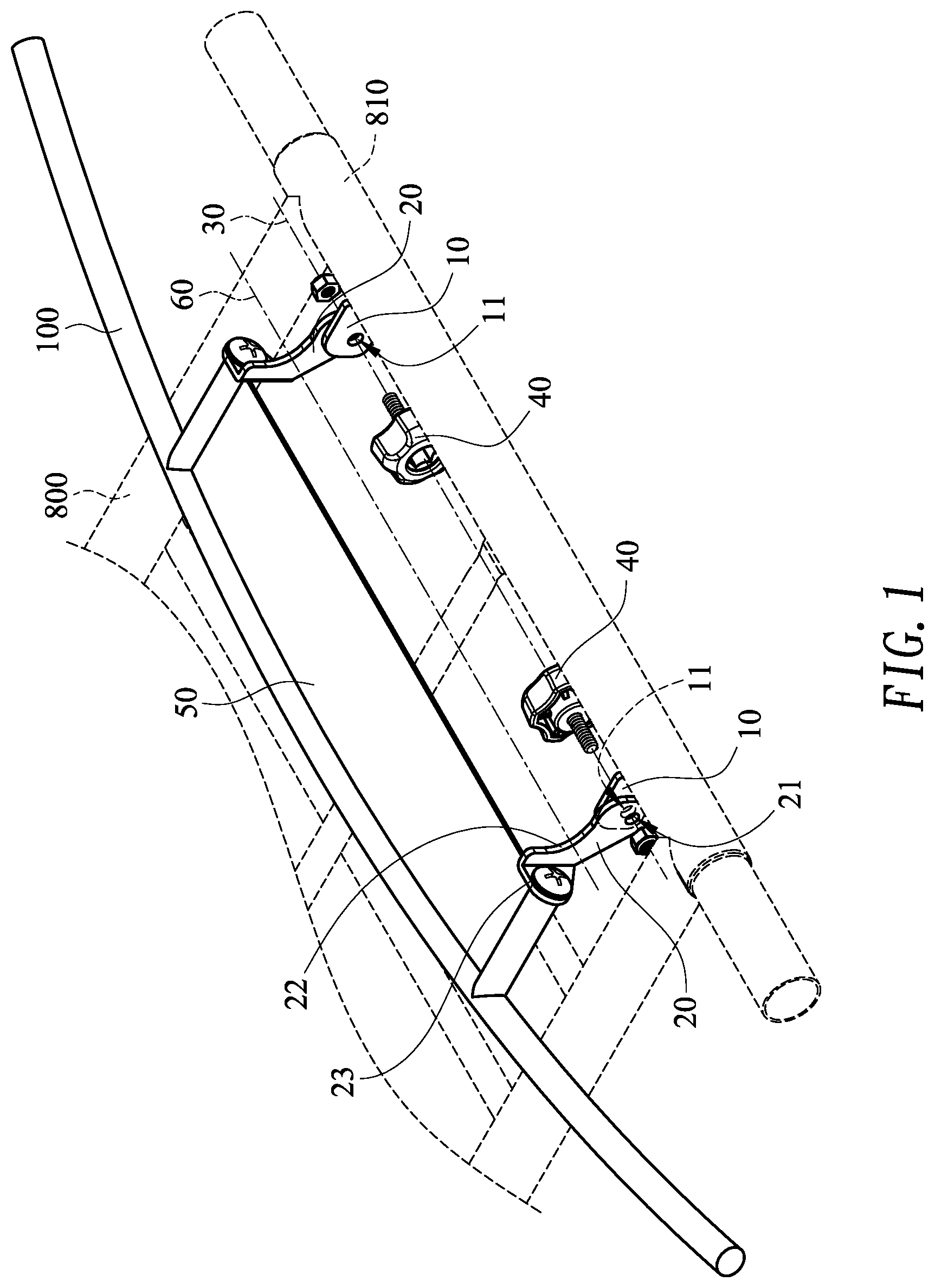 Patent US12090965 — Collapsible side panel structure of a roof panel — Figure 1