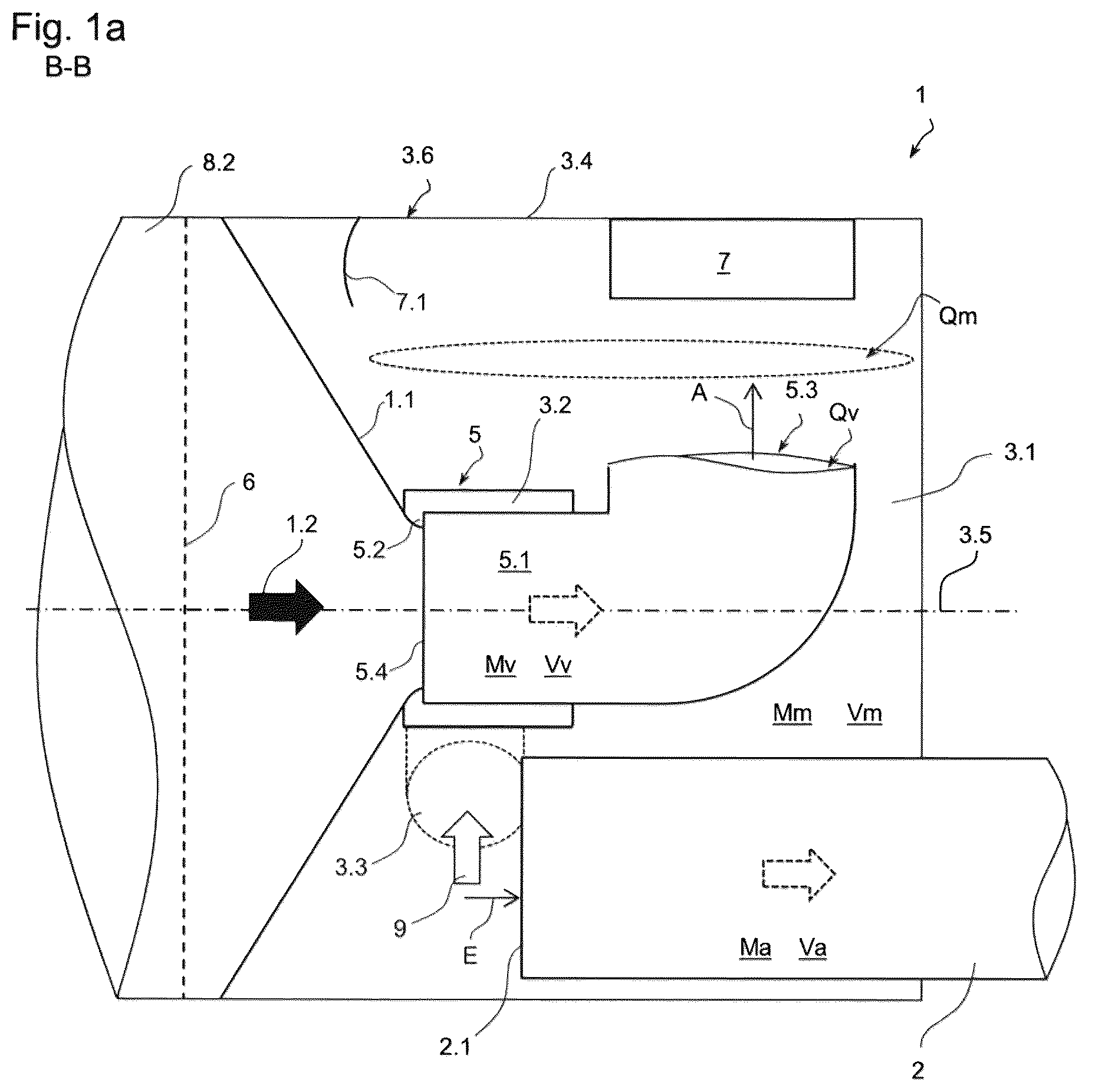 Patent US12092009 — Exhaust gas cooling device — Figure 1