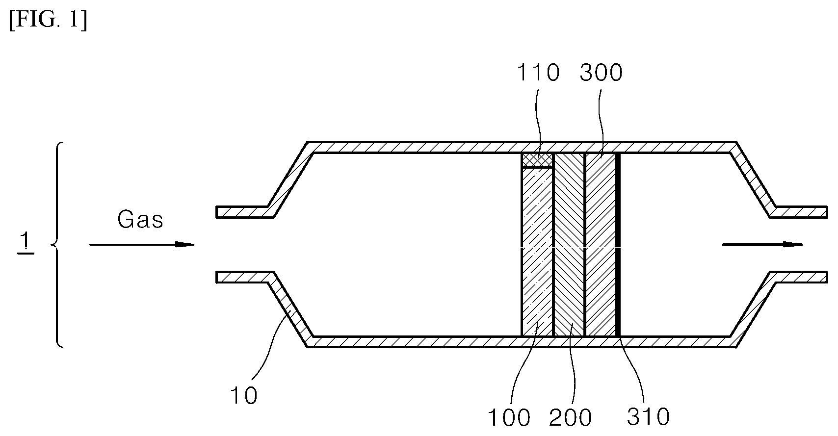 Patent US12092010 — System for reducing voc and nitrogen oxide and method for reducing same — Figure 1