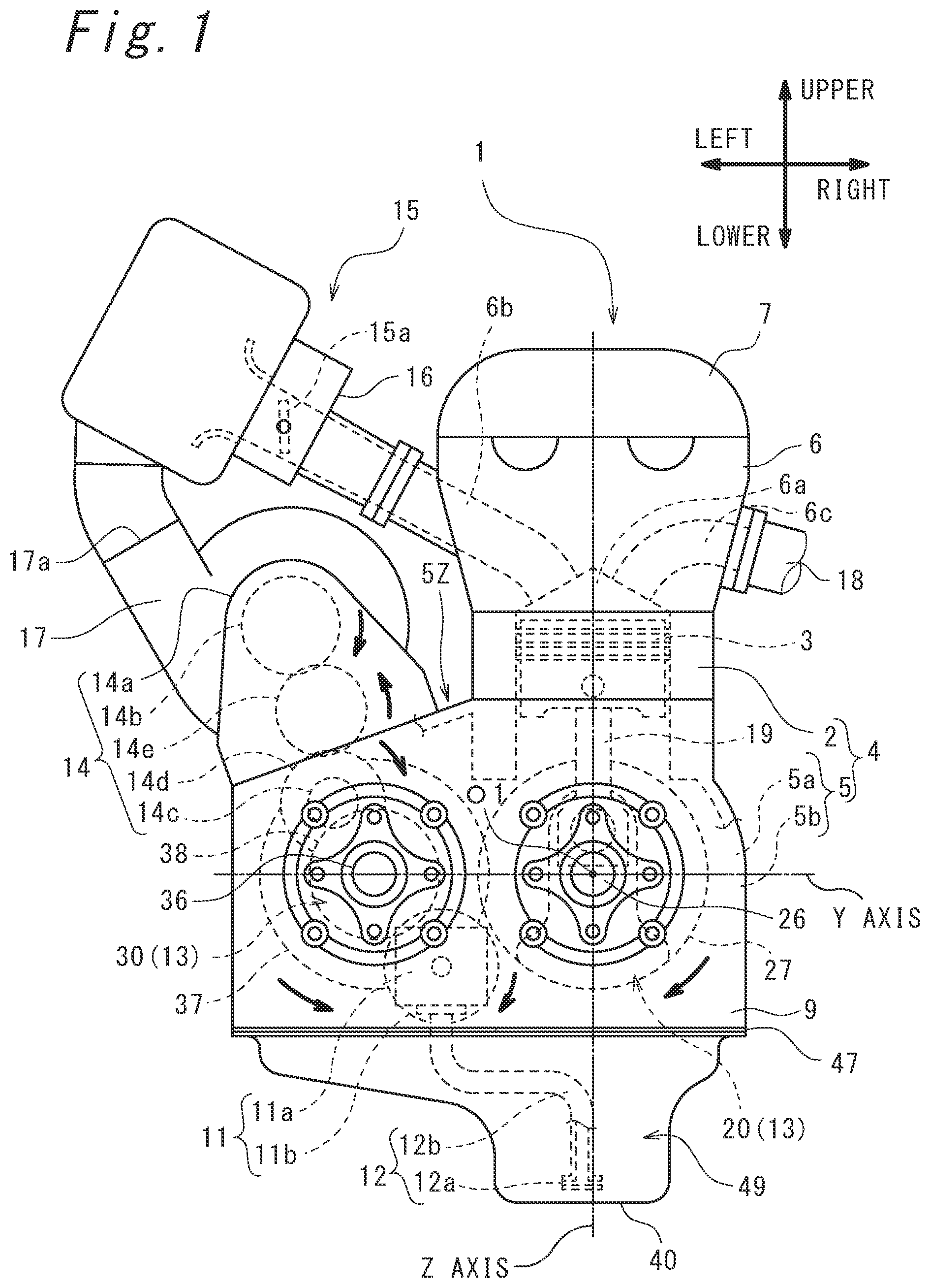 Patent US12092019 — Power device, and propulsion device for movement — Figure 1