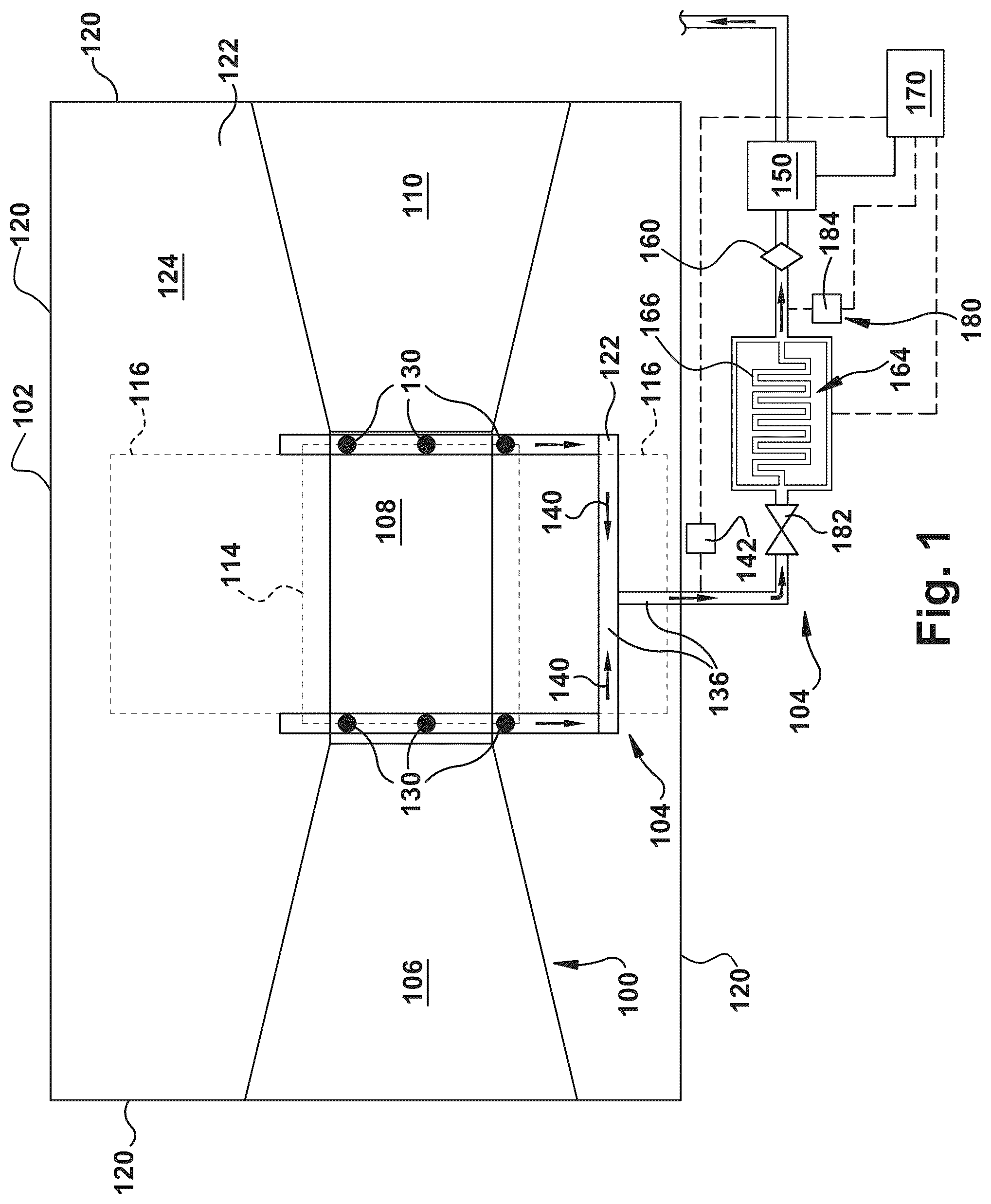 Patent US12092035 — Gas turbine fire detection system including cooling system upstream of aspirating smoke detector, and related method — Figure 1