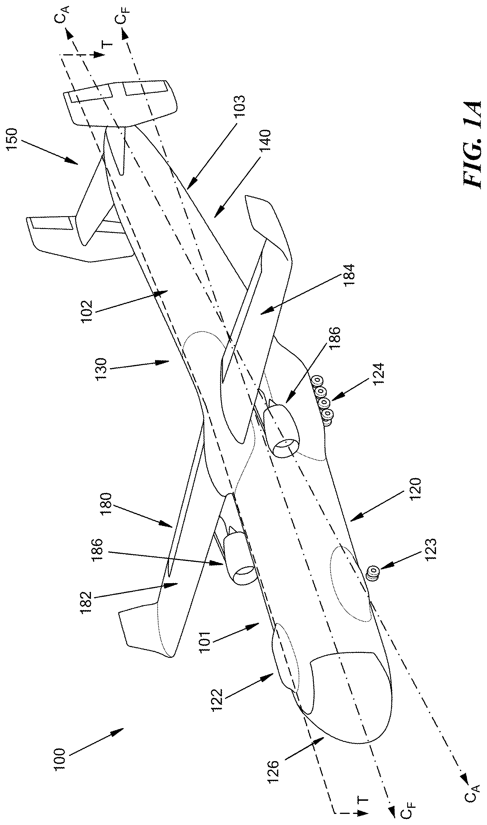 Patent US12092076 — Systems, methods, and vehicles for transporting large cargo onto and off a transport vehicle — Figure 1