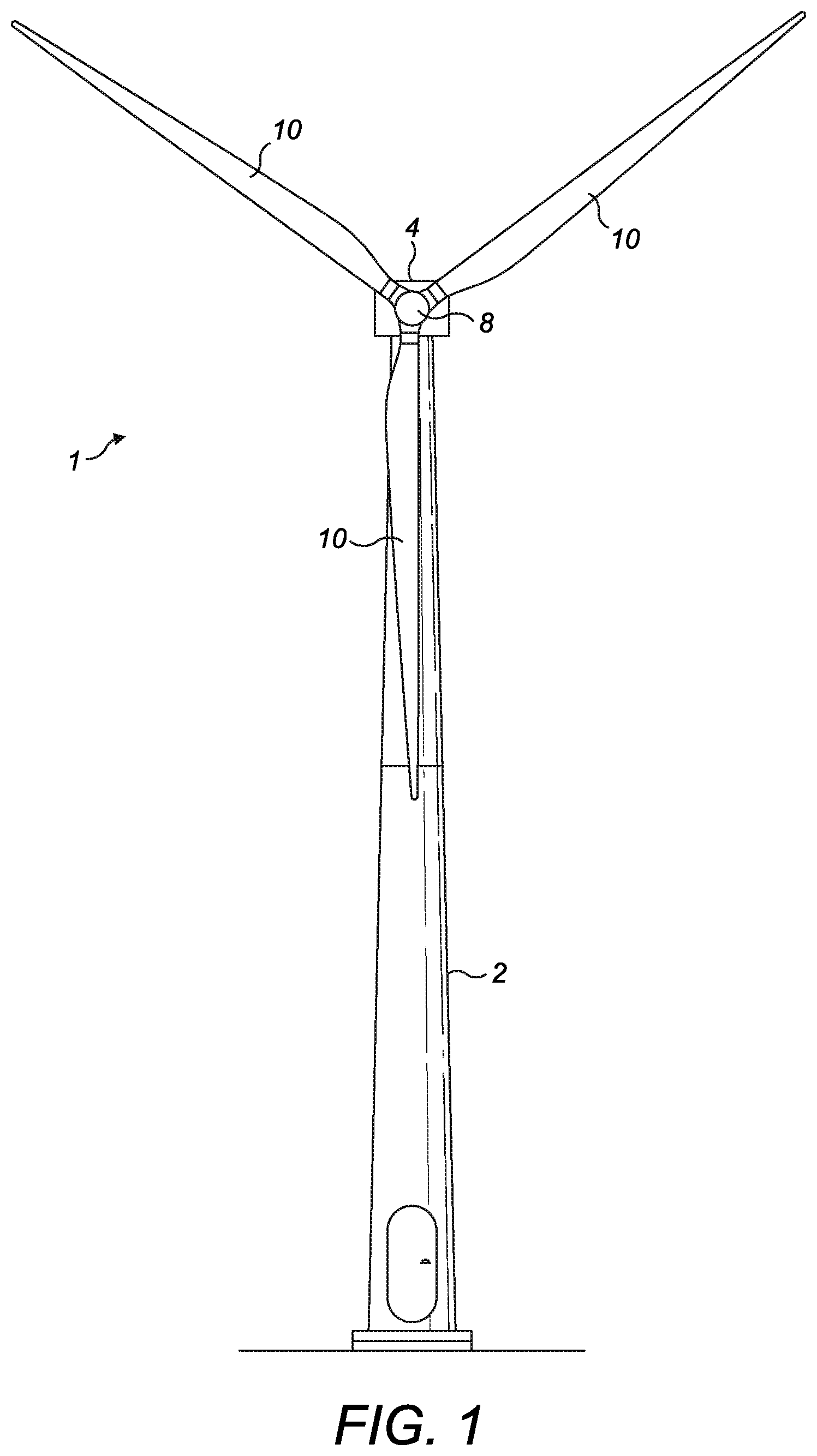 Patent US12092084 — Locking mechanism for a wind turbine generator — Figure 1