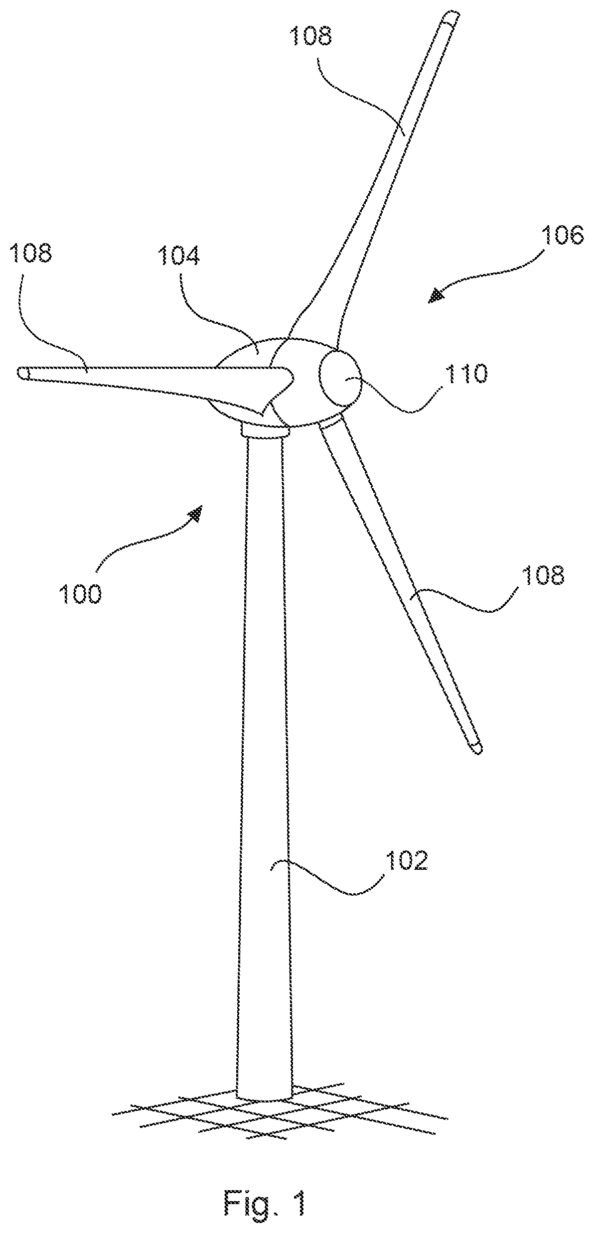 Patent US12092085 — Method for detecting an accretion of ice on a wind turbine — Figure 1
