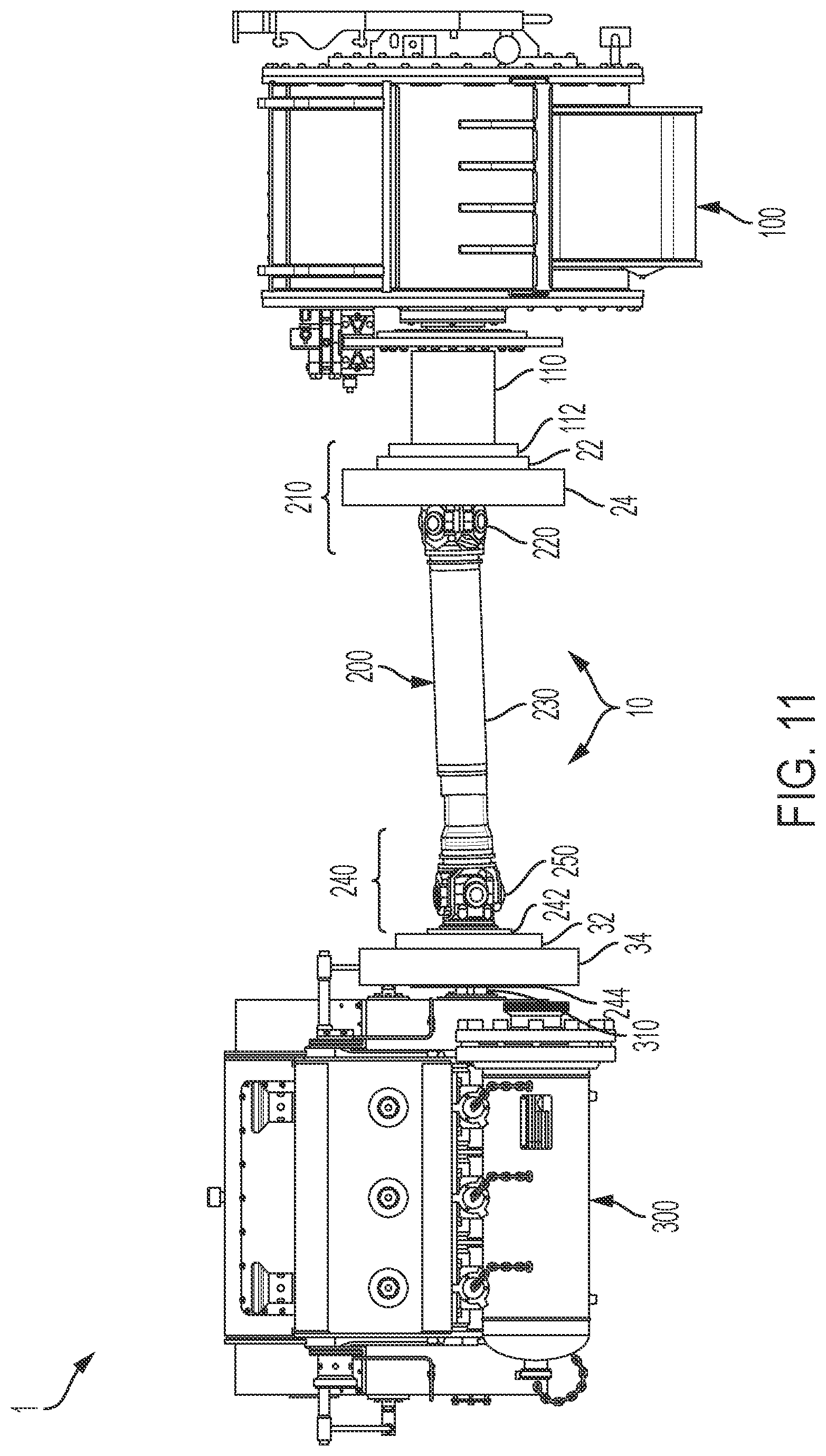 Patent US12092100 Figure 8 – Systems and method for use of single mass flywheel alongside torsional vibration damper assembly for single acting reciprocating pump