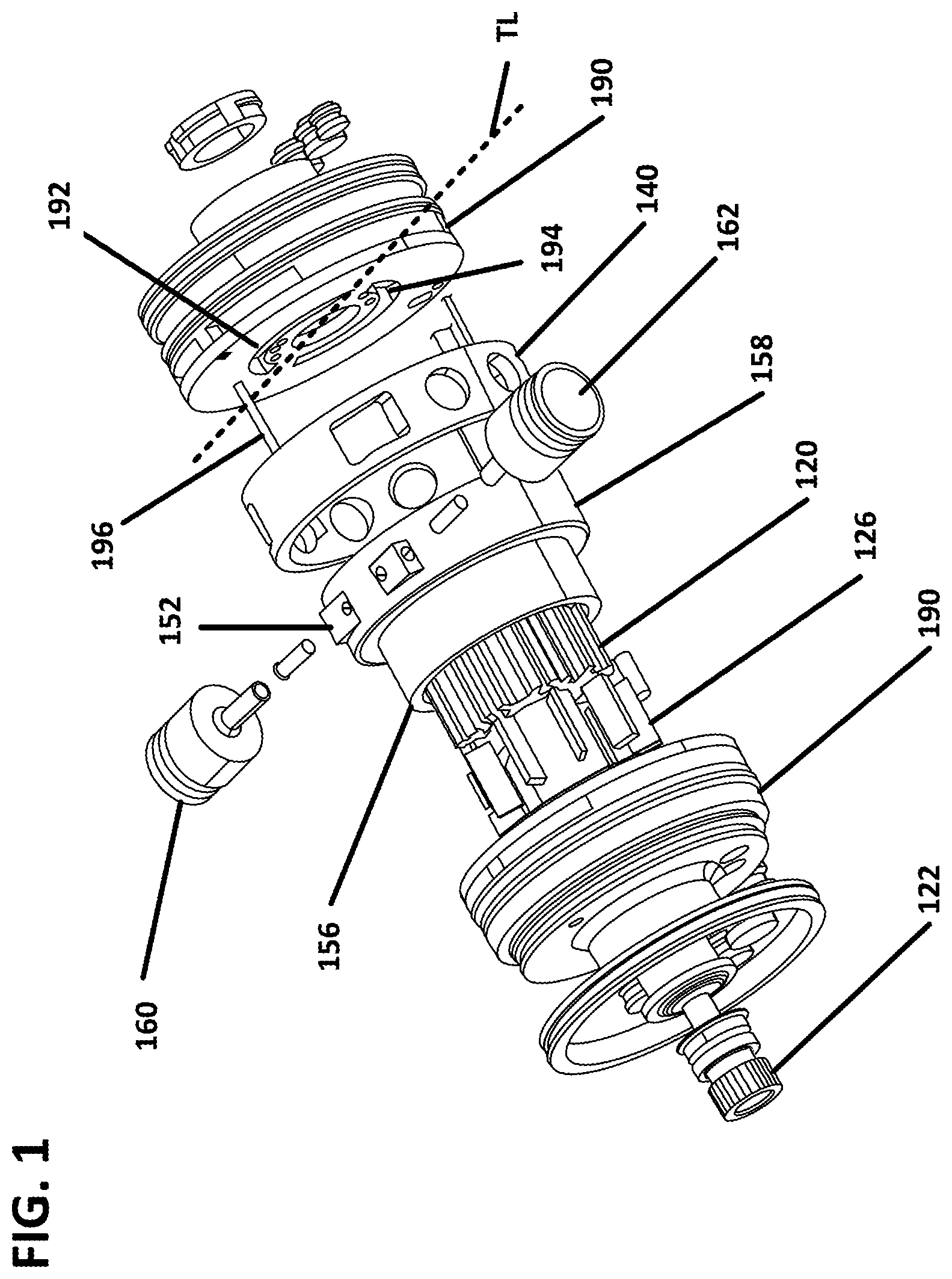 Patent US12092103 — Fuel pump with determinant translating cam arrangement — Figure 1