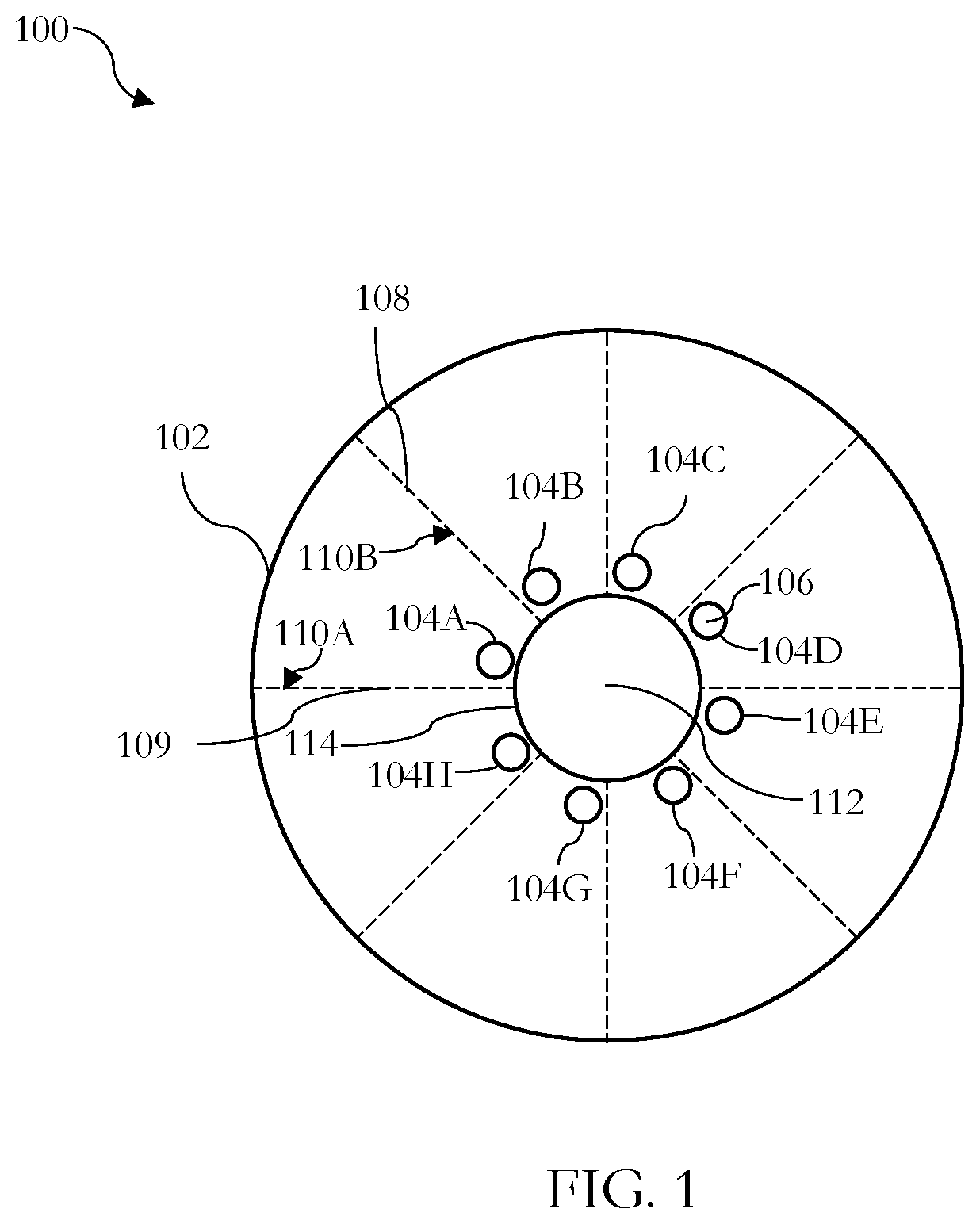 Patent US12092106 — Valve arrangement — Figure 1