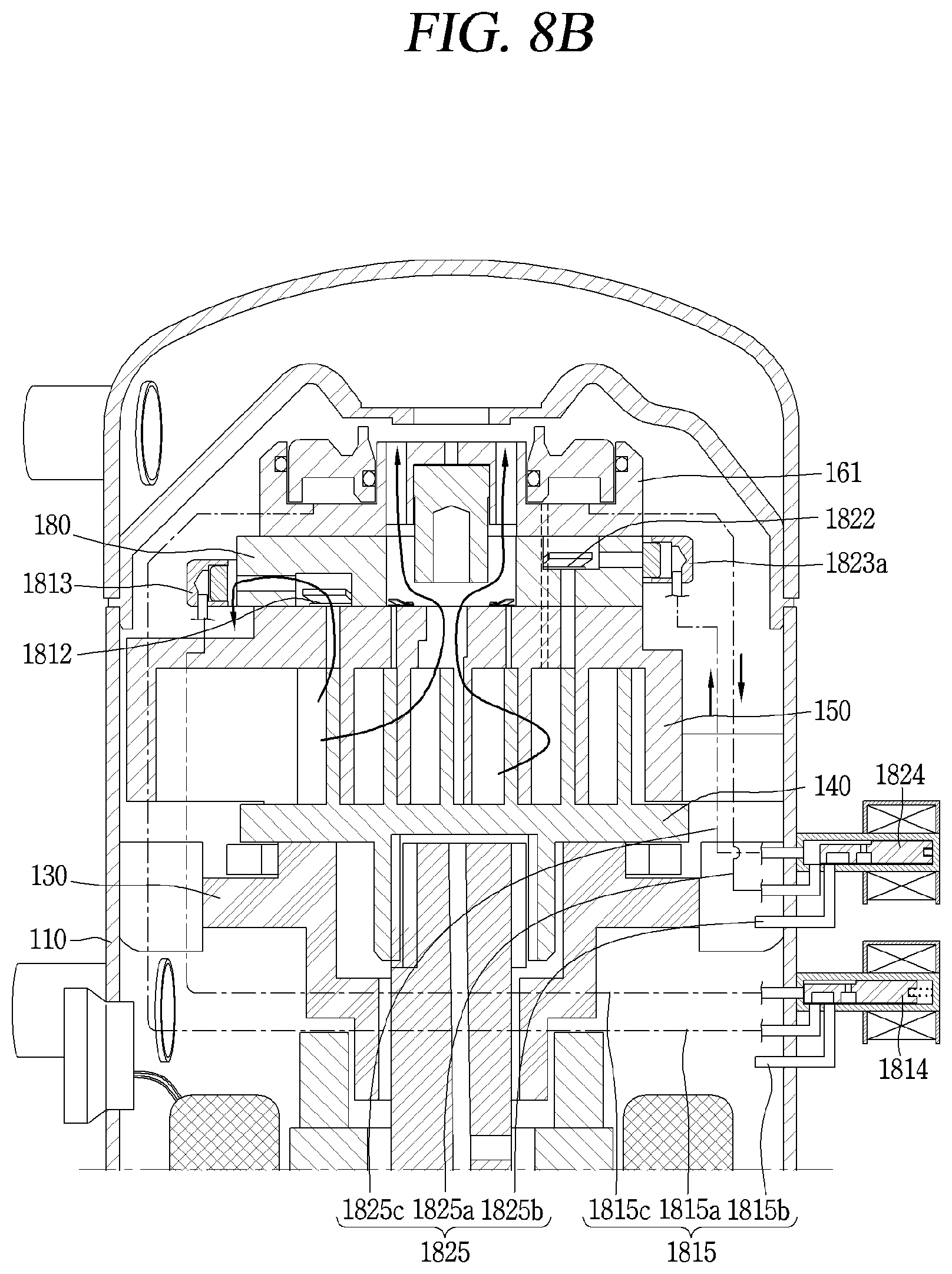 Patent US12092109 Figure 9 – Scroll compressor
