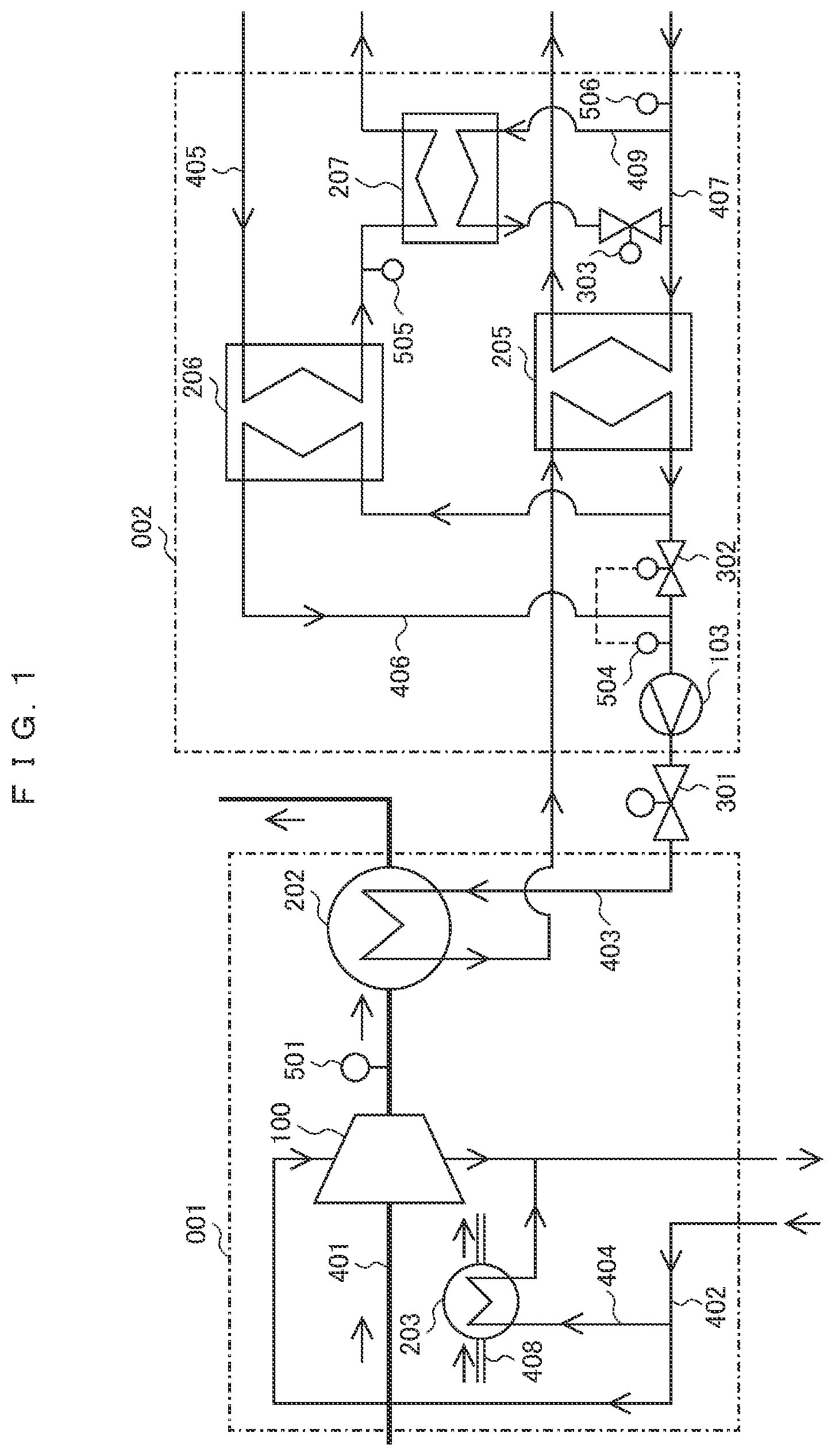 Patent US12092113 — Heat recovery device — Figure 1