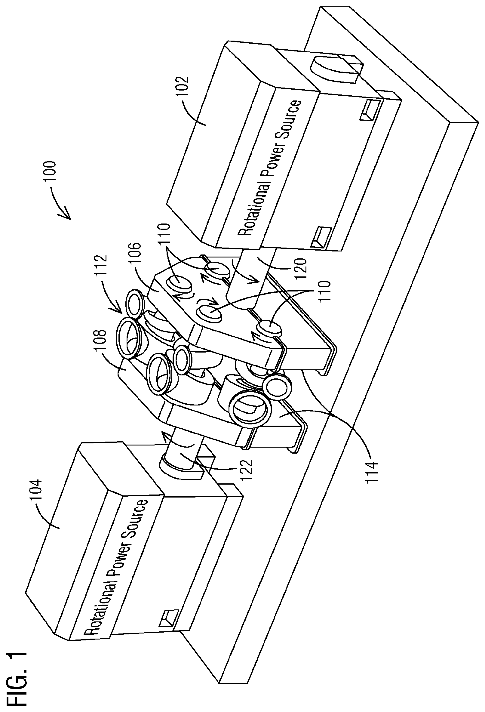 Patent US12092118 — Multi-stage compressor assembly having rows of blades arranged to rotate in counter-opposite rotational directions — Figure 1