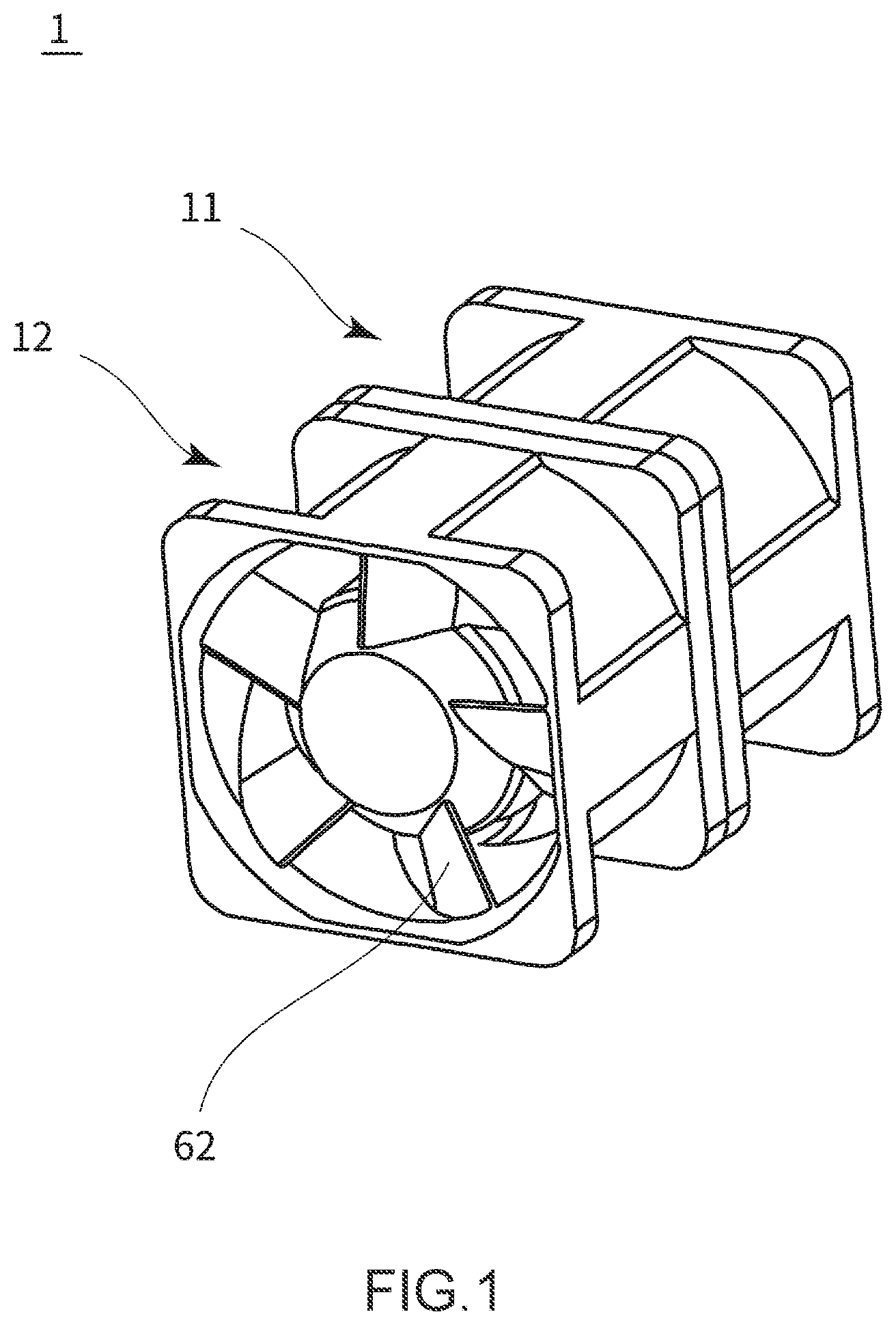 Patent US12092122 — Blower device — Figure 1