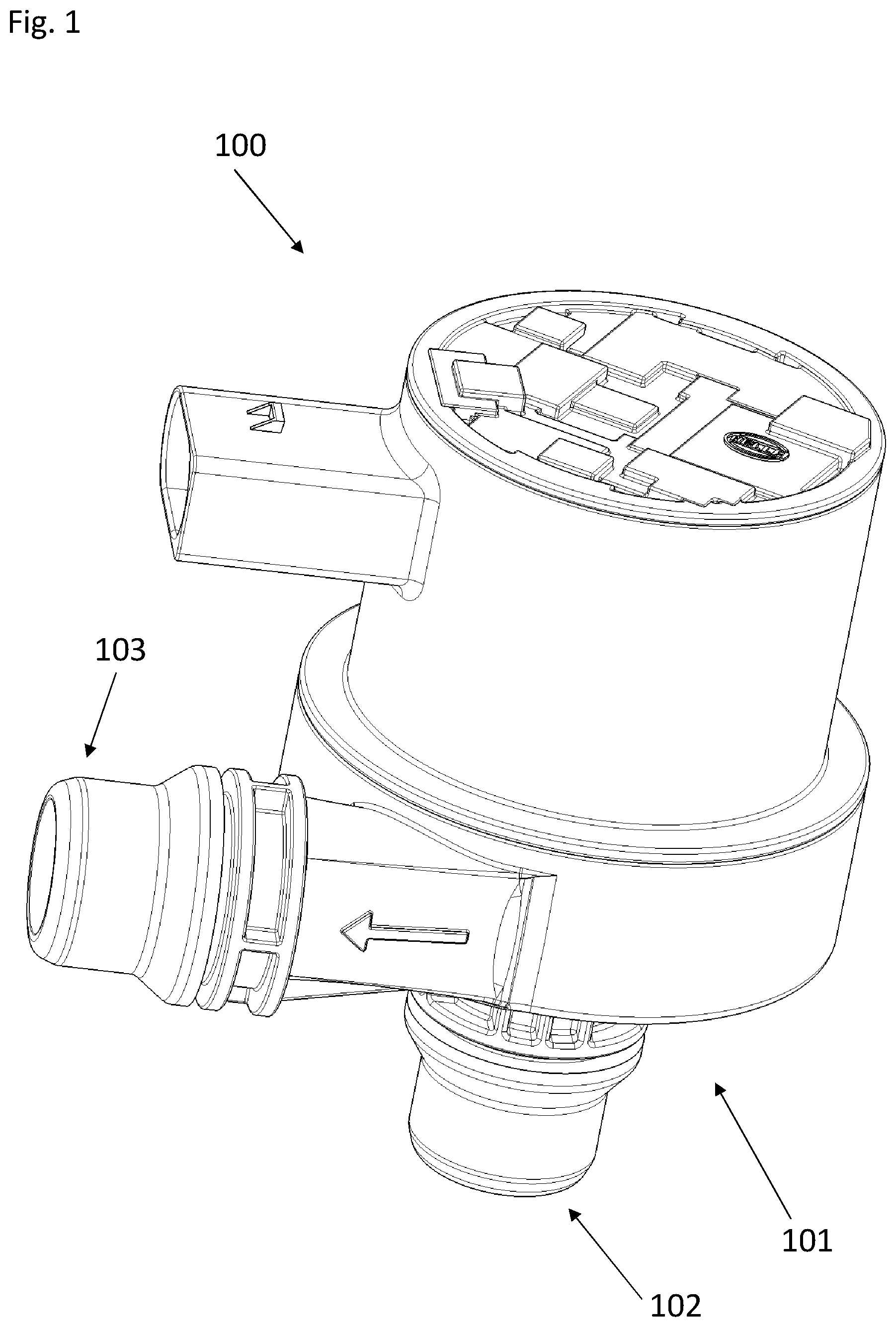 Patent US12092125 — Pump device comprising a radial bearing — Figure 1