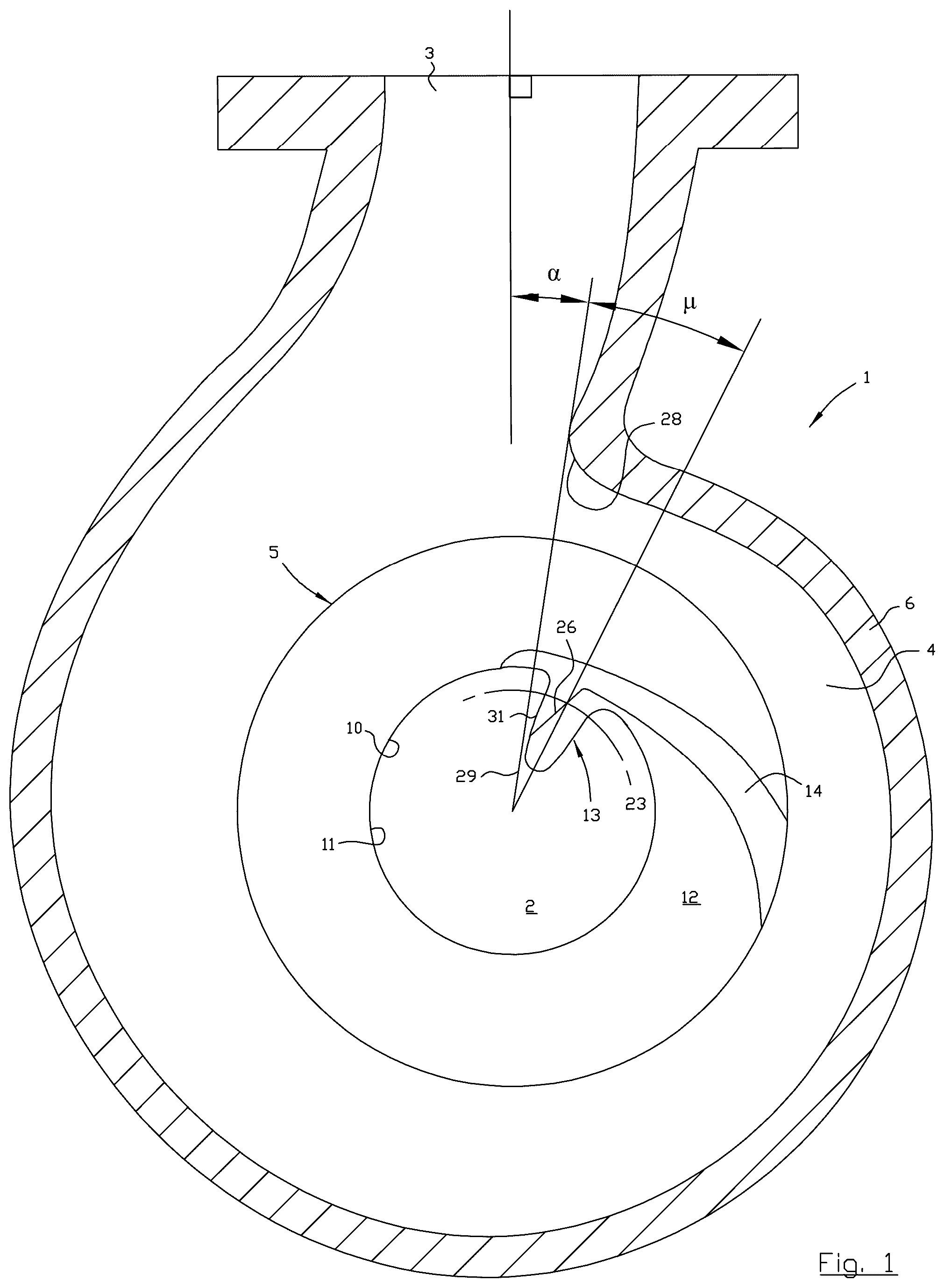 Patent US12092129 — Pump and hydraulic unit of a pump — Figure 1