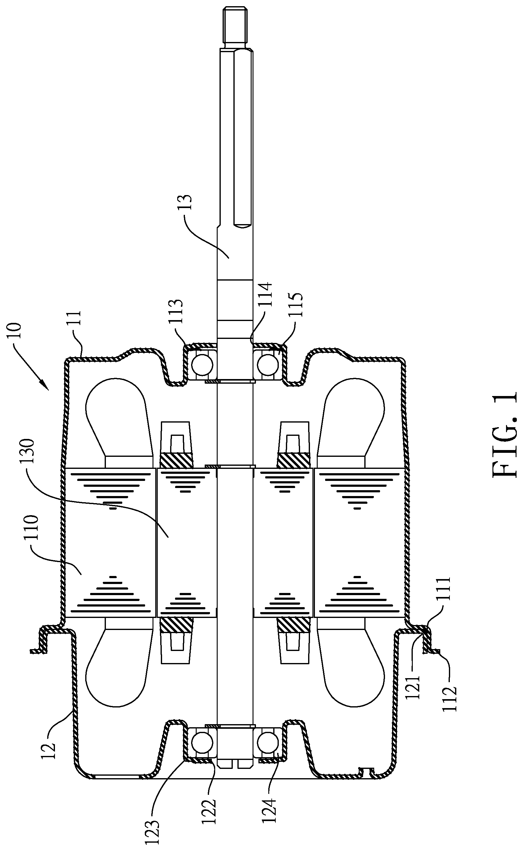 Patent US12092131 — Motor module and motor module comprising the same — Figure 1