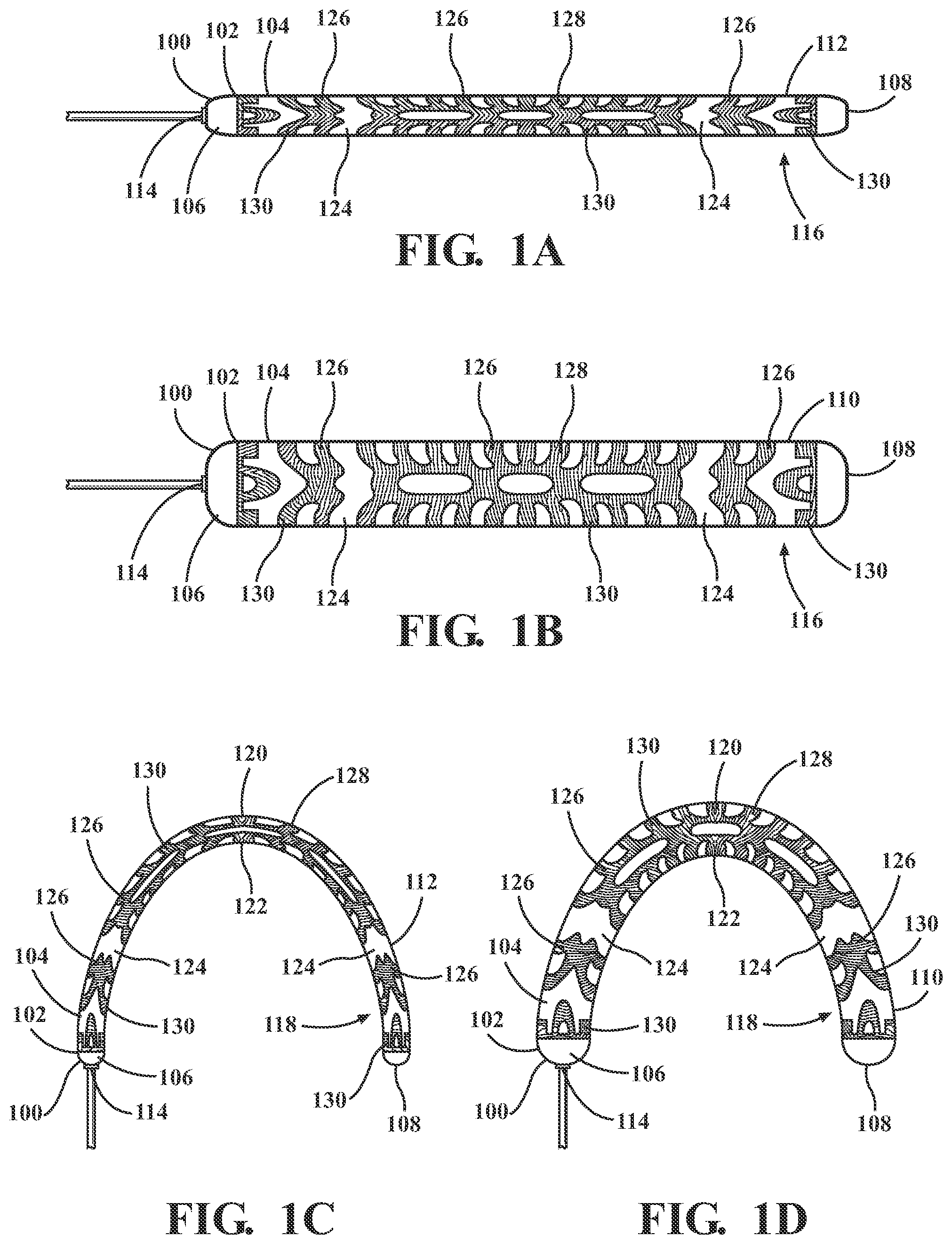 Patent US12092134 — Inflatable structure with reinforcement shaped according to a Turing pattern — Figure 1