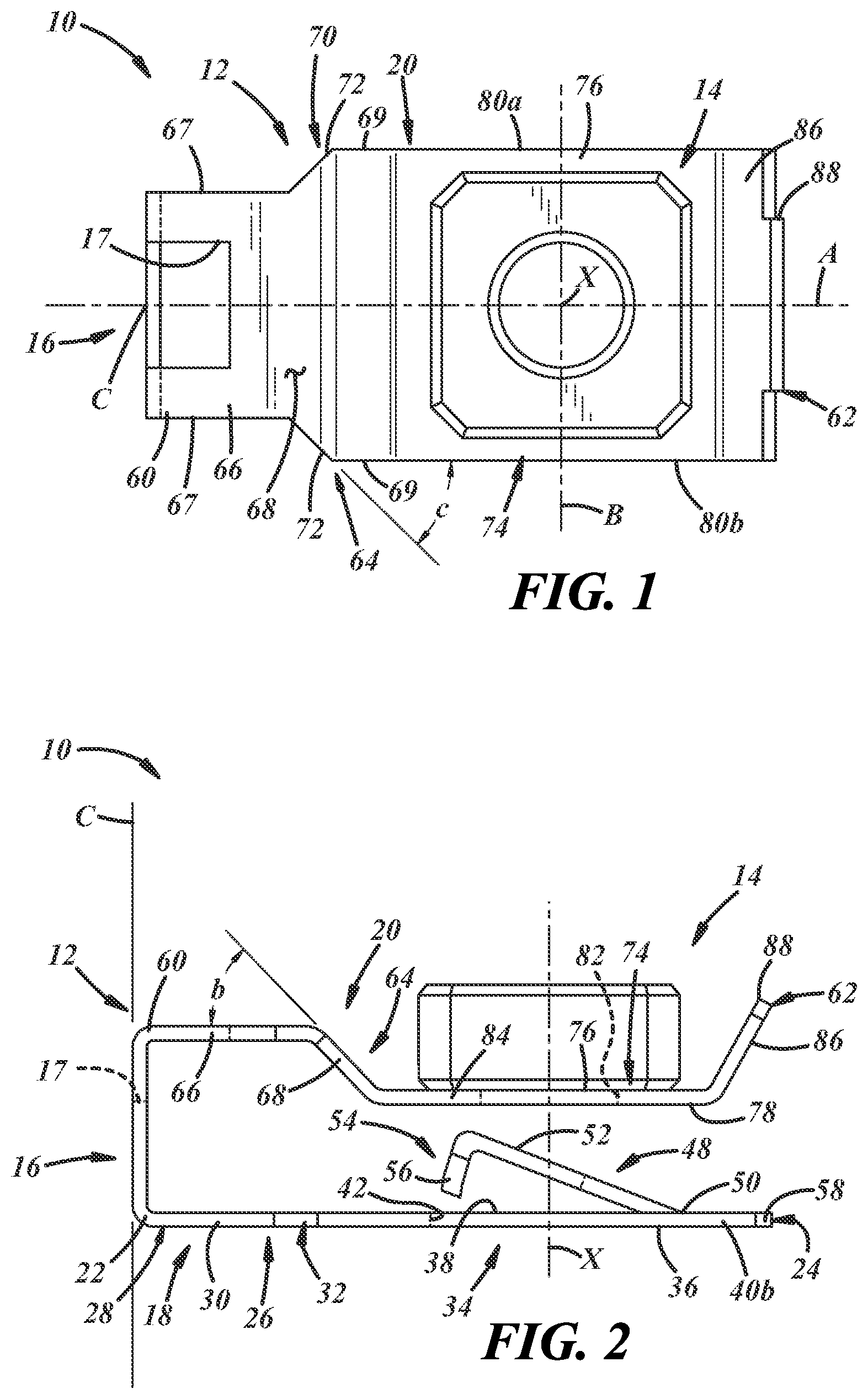Patent US12092143 — Retainer and a retainer and nut assembly — Figure 1