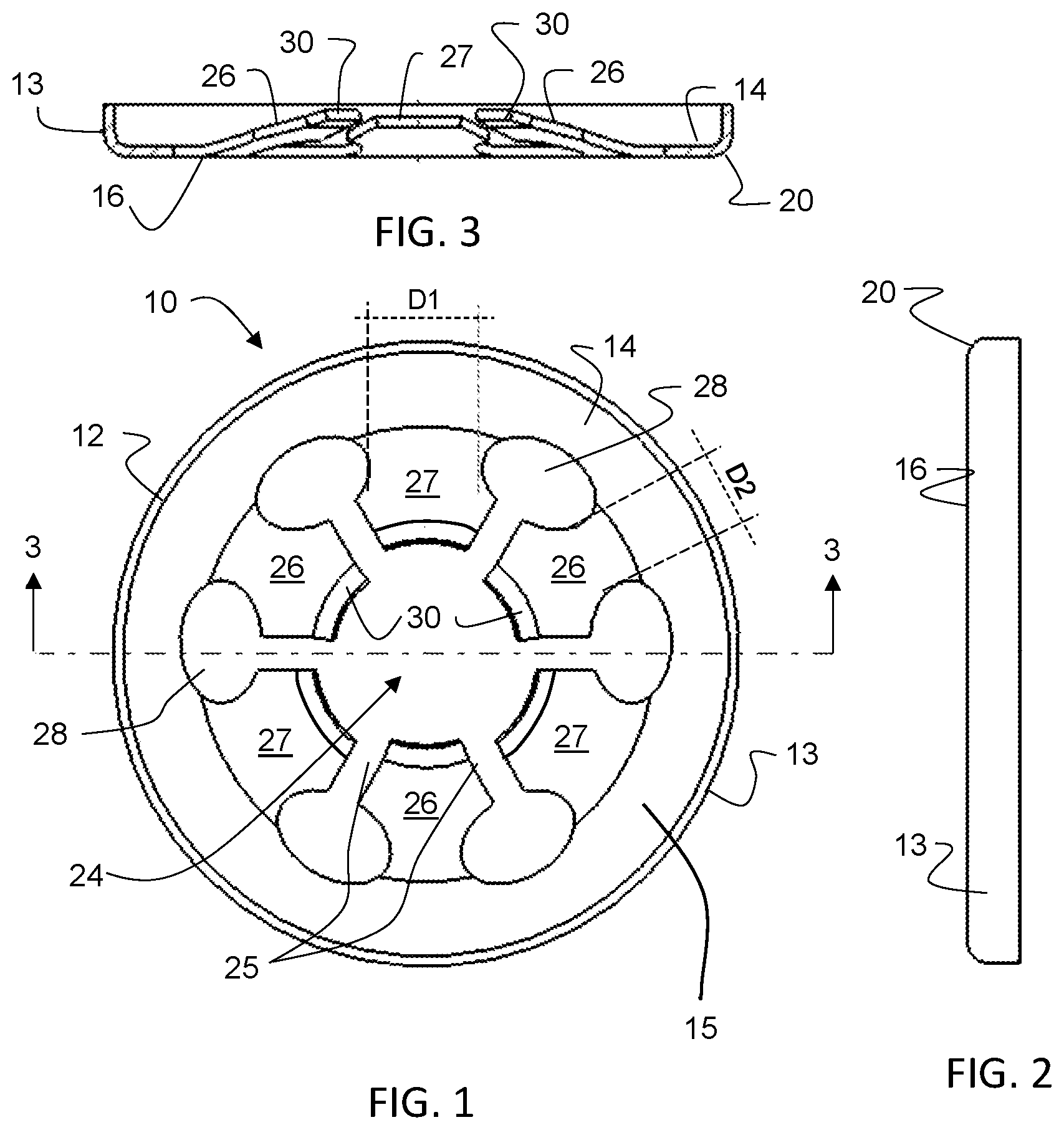 Patent US12092145 — Push-on fastener — Figure 1