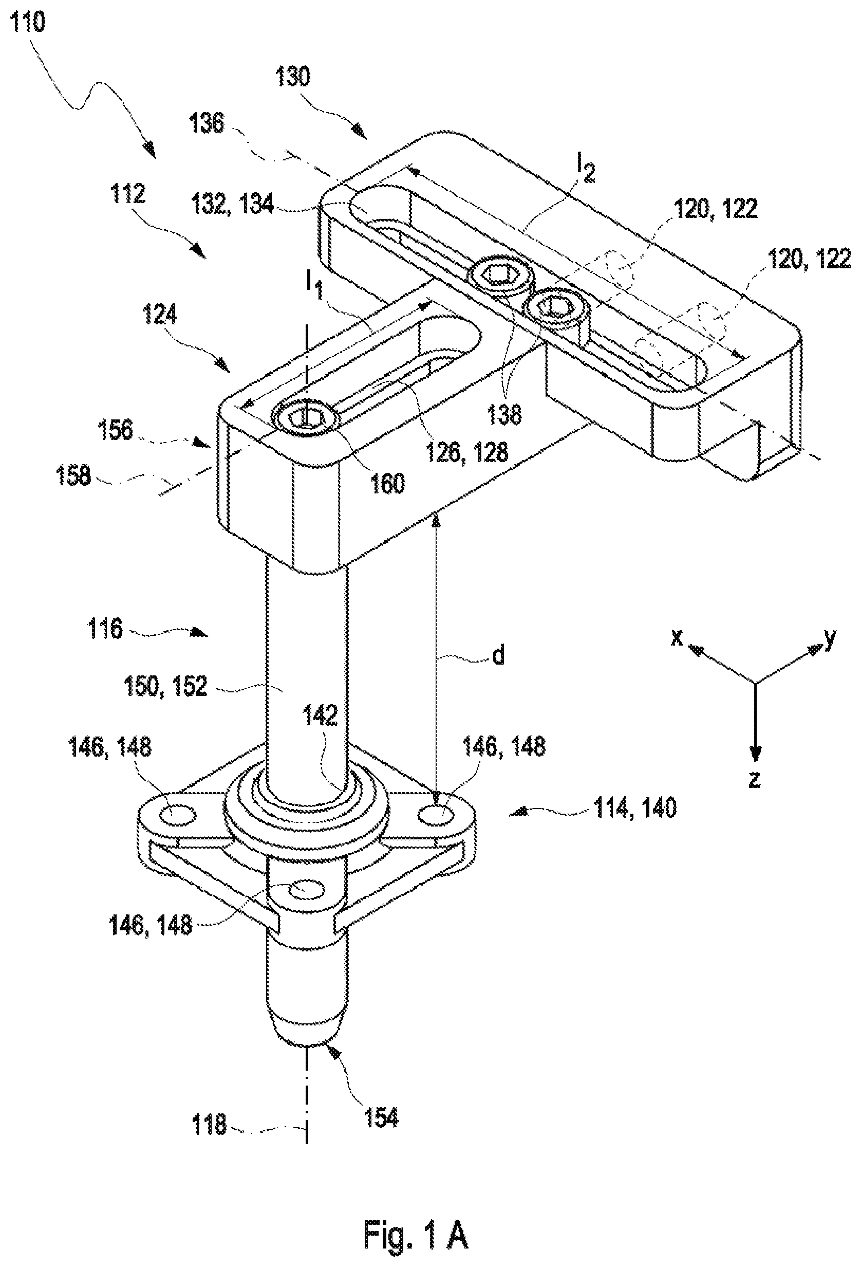 Patent US12092150 — Connecting joint for connecting components of a laboratory automation system — Figure 1