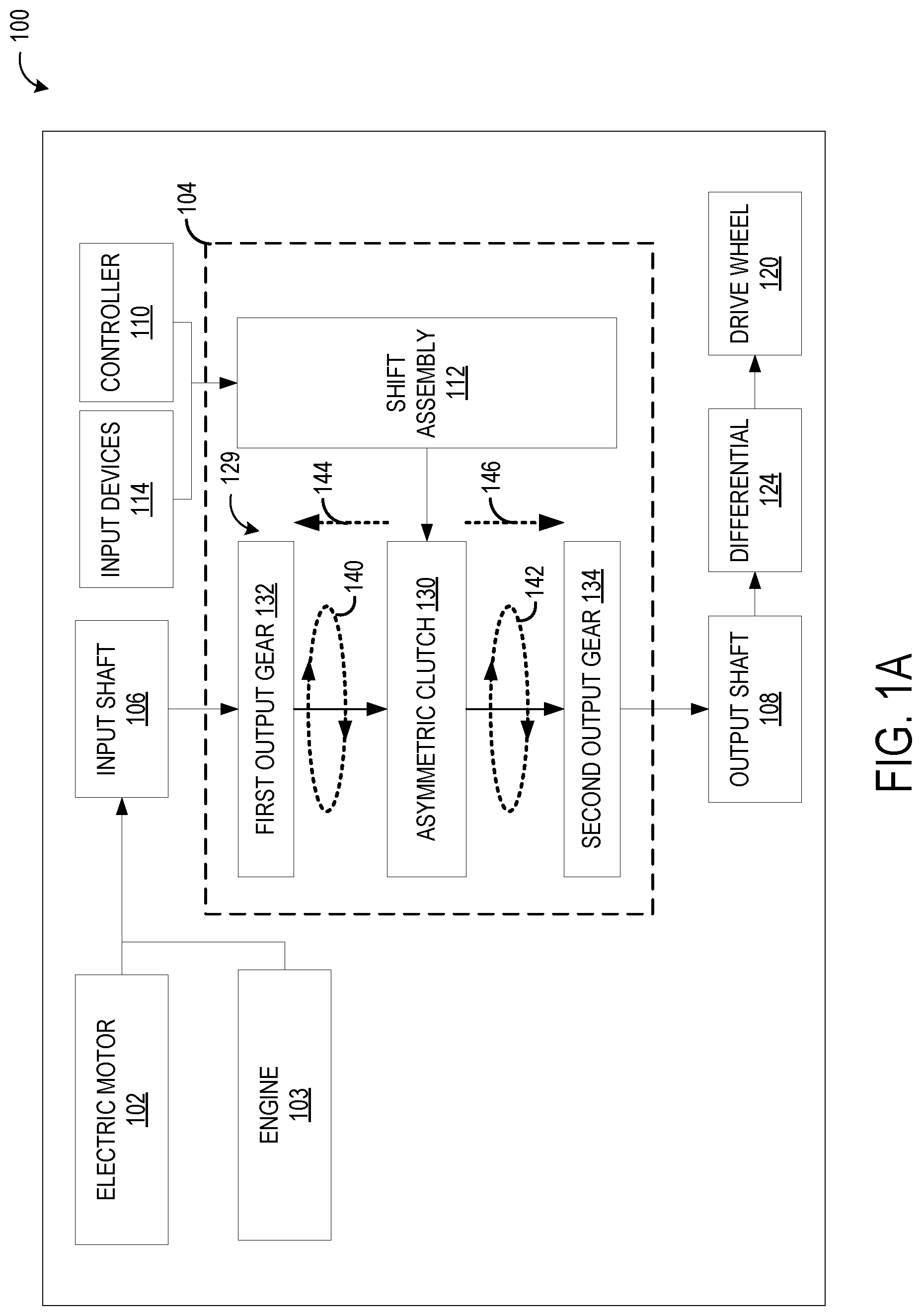 Patent US12092164 — Methods and systems for an asymmetric clutch collar — Figure 1