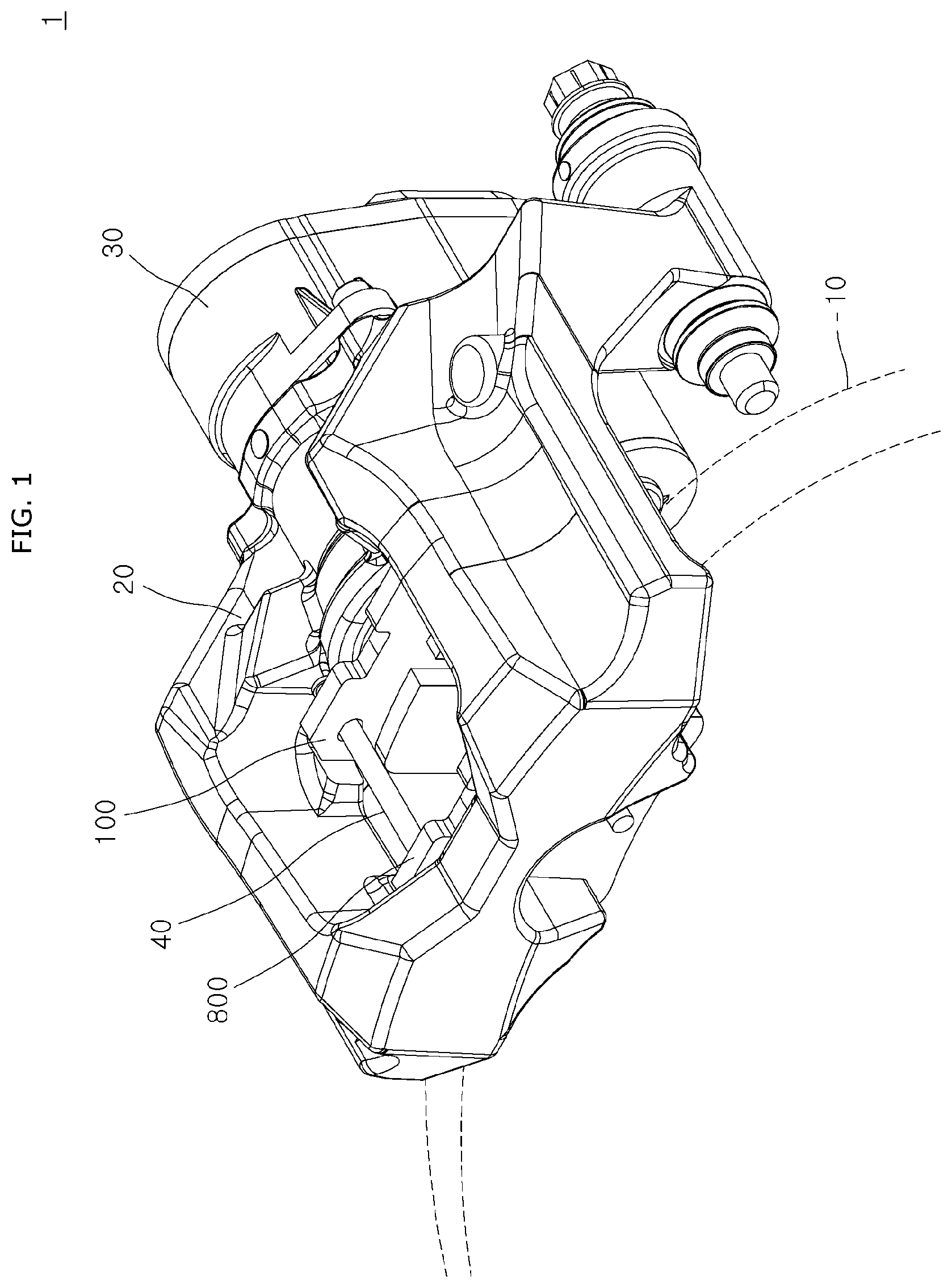 Patent US12092177 — Brake apparatus for vehicle — Figure 1