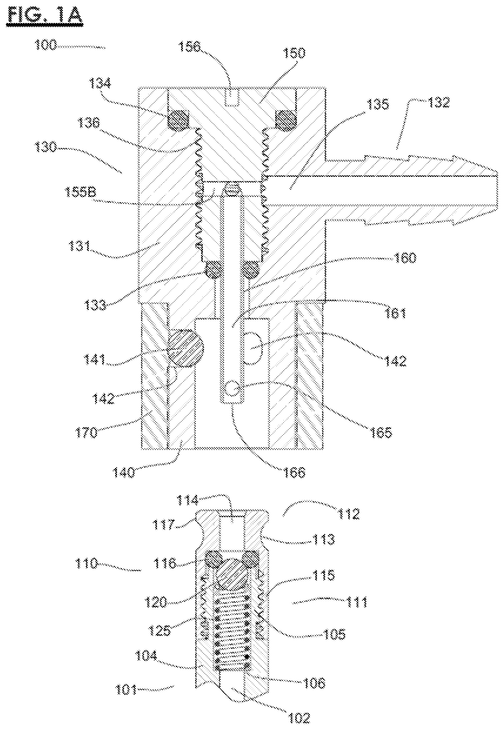 Patent US12092230 Figure 1 – Pump head for bicycle tire inner tube with pneumatic valve