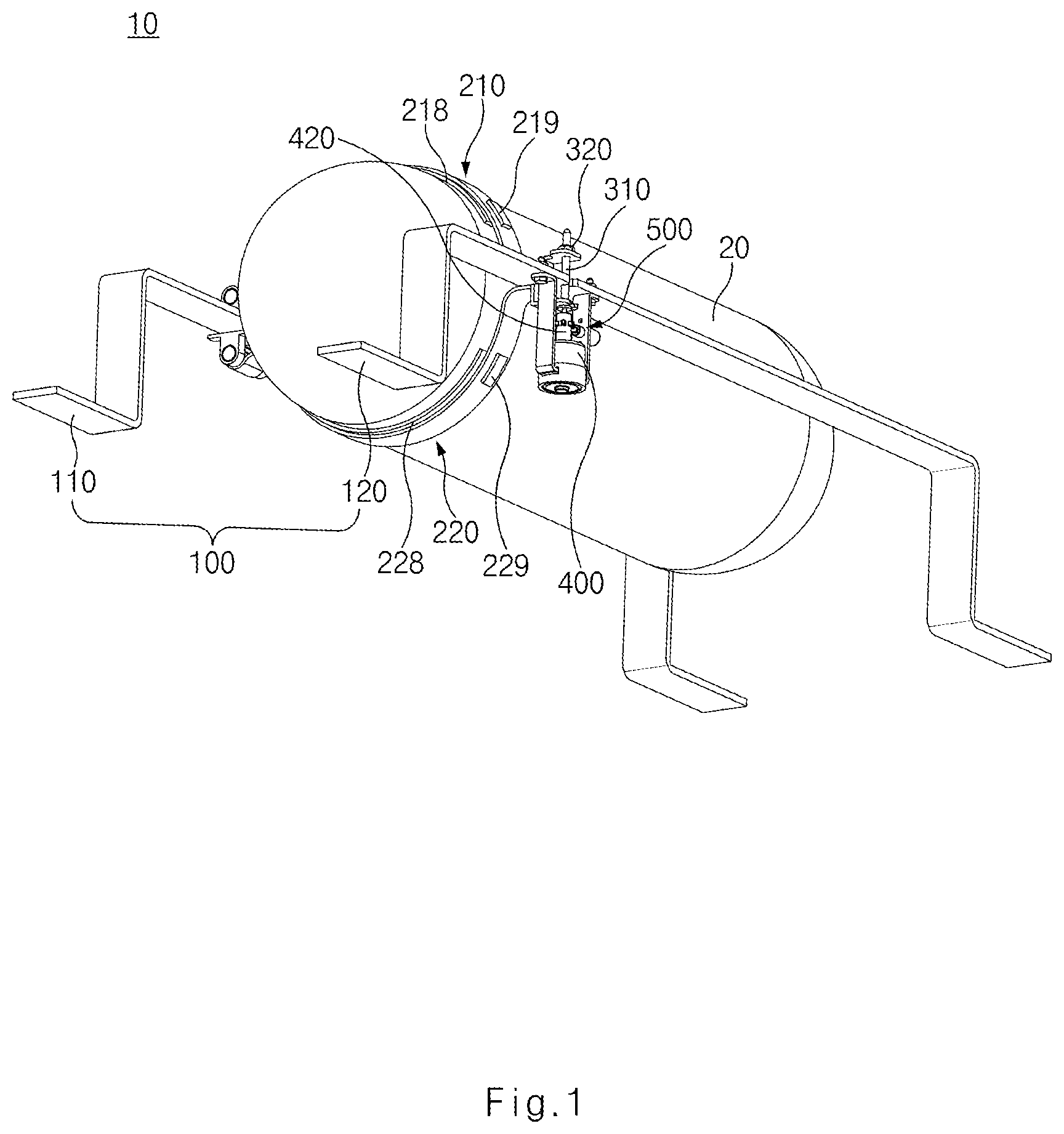 Patent US12092265 — Apparatus and method for controlling pressure vessel — Figure 1