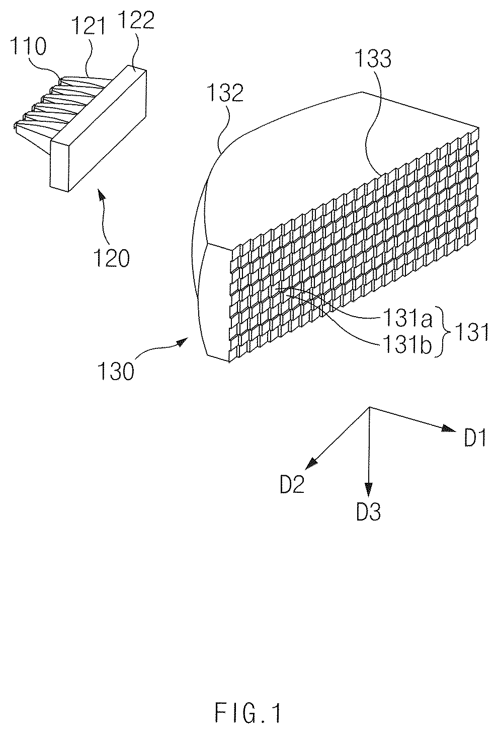 Patent US12092282 — Lamp for vehicle, and lamp assembly for vehicle including the same — Figure 1